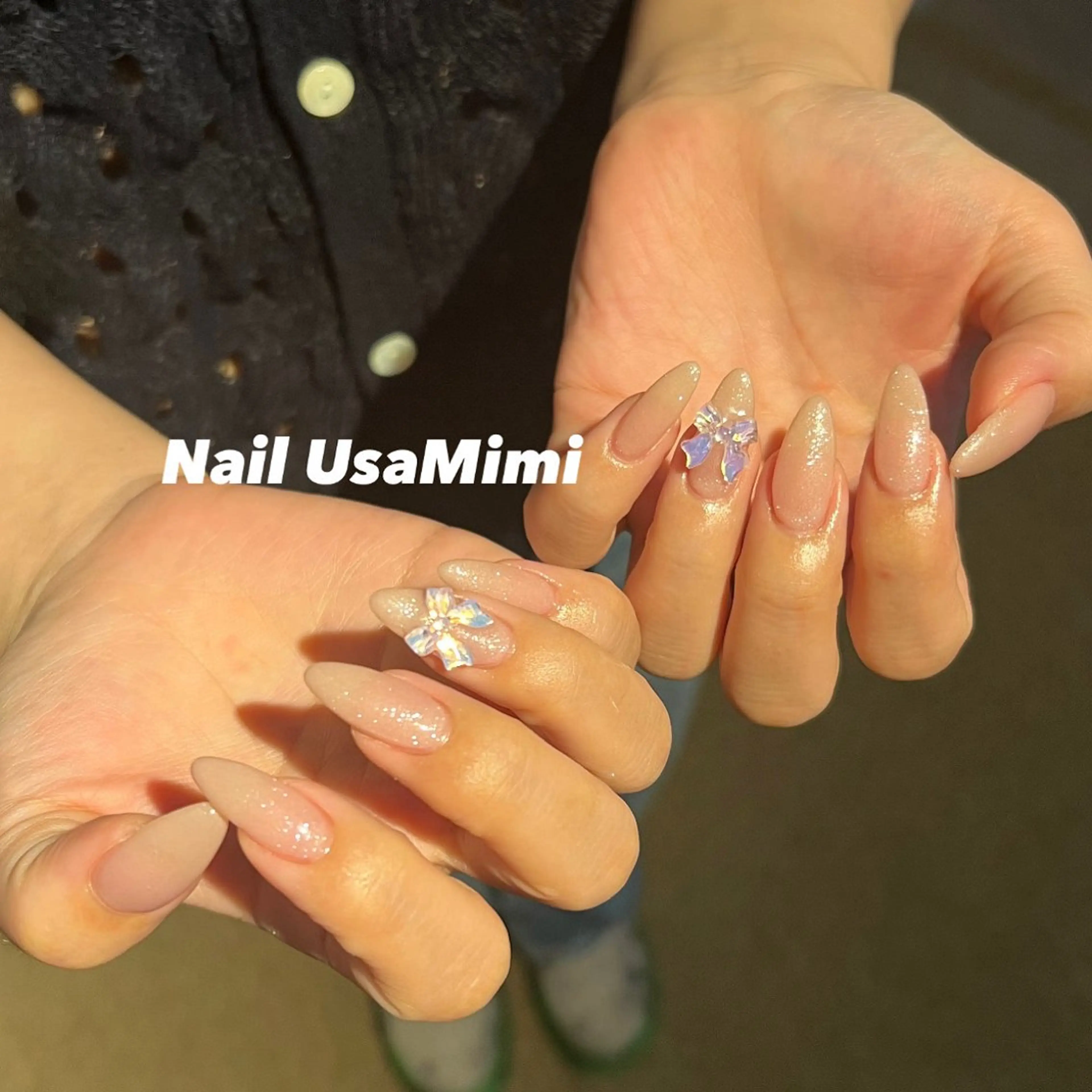 ネイル ジェルネイル 韓国ネイル マグネットネイル 持ち込み ワンカラーネイル 本町NailUsa Mimi RIKOのネイルデザイン