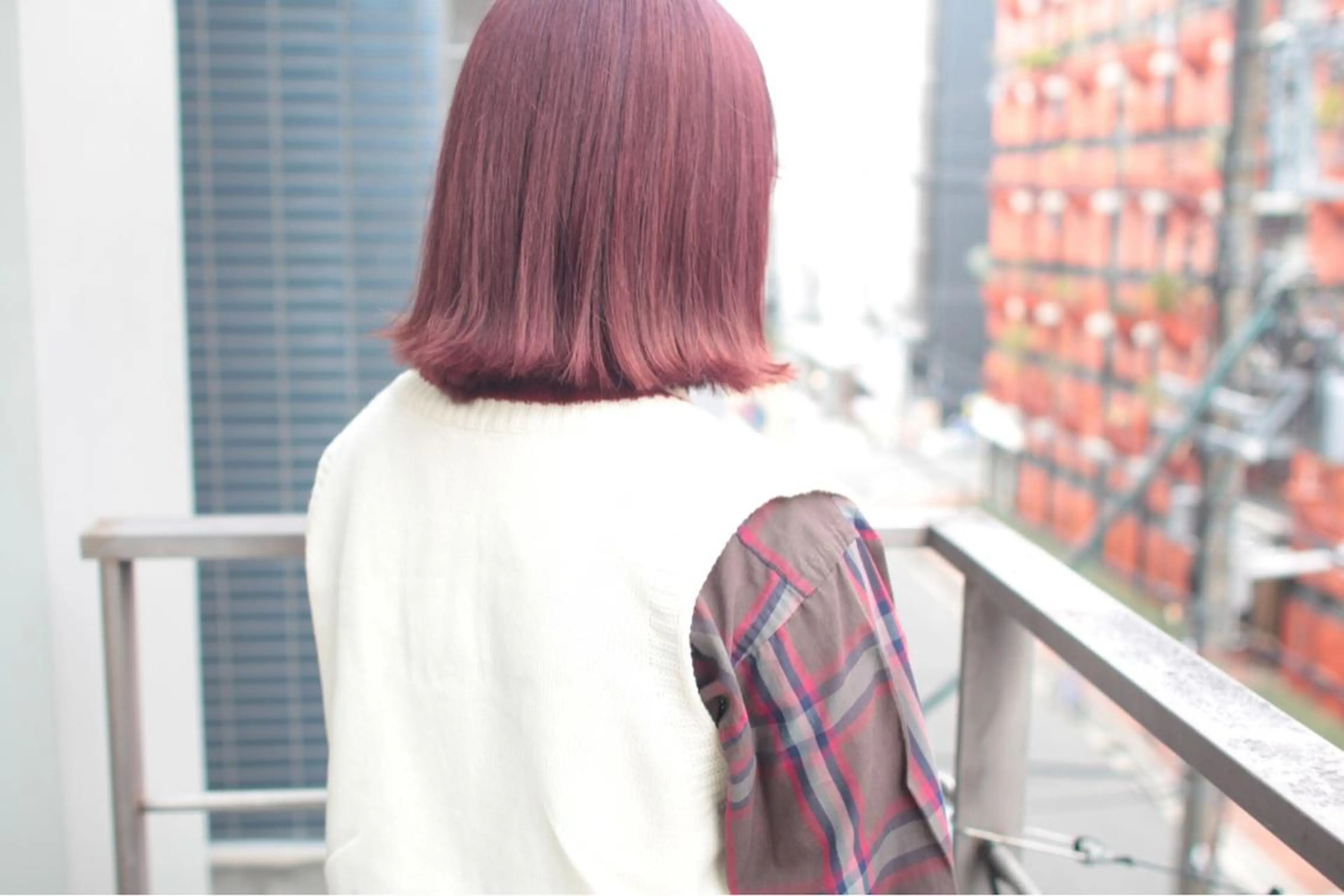 ミディアム カラー 堺 鳳 ママ美容師 yukariのヘアスタイル