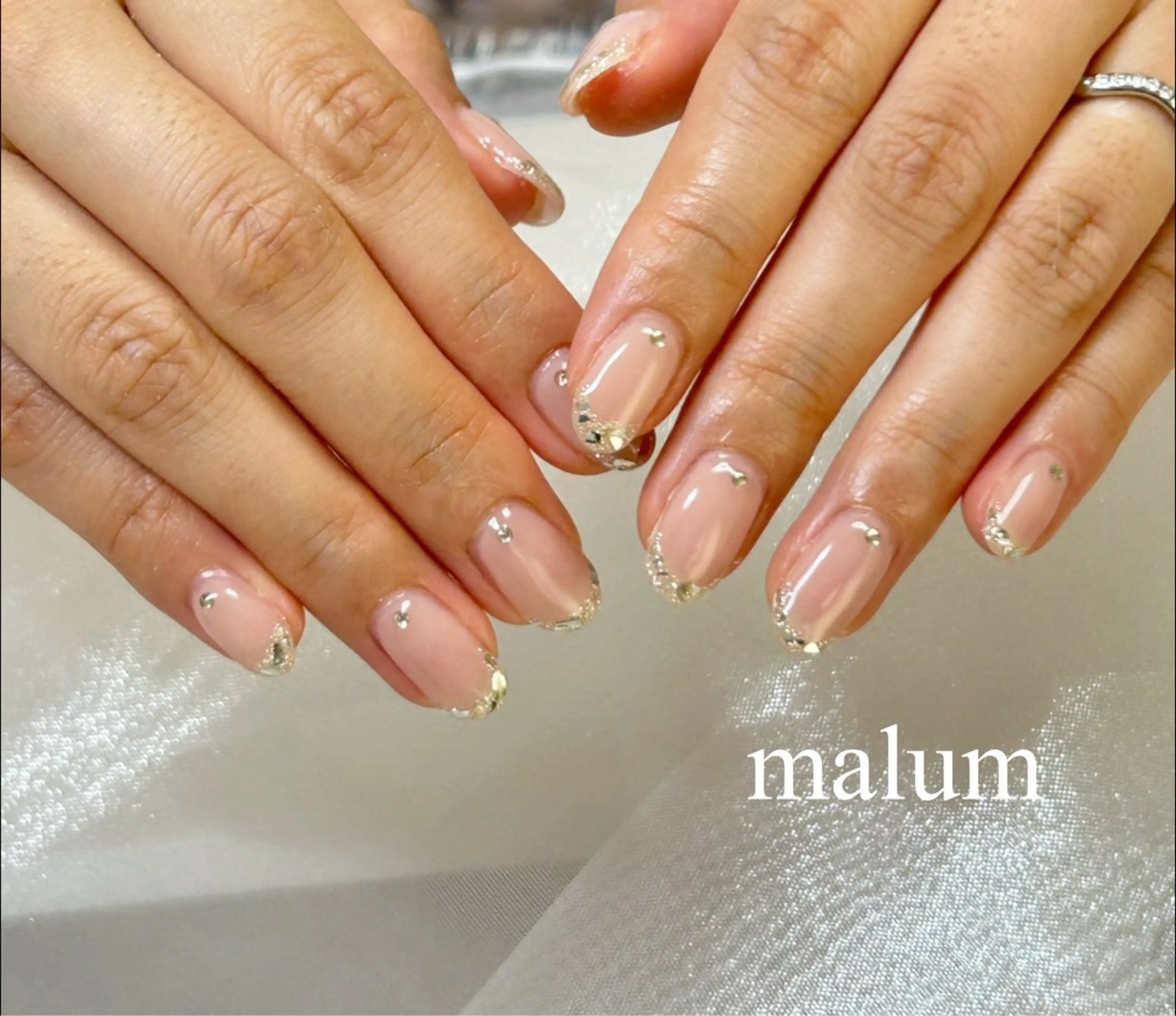 ネイル ブライダルネイル ハンドネイル malum nailのネイルデザイン