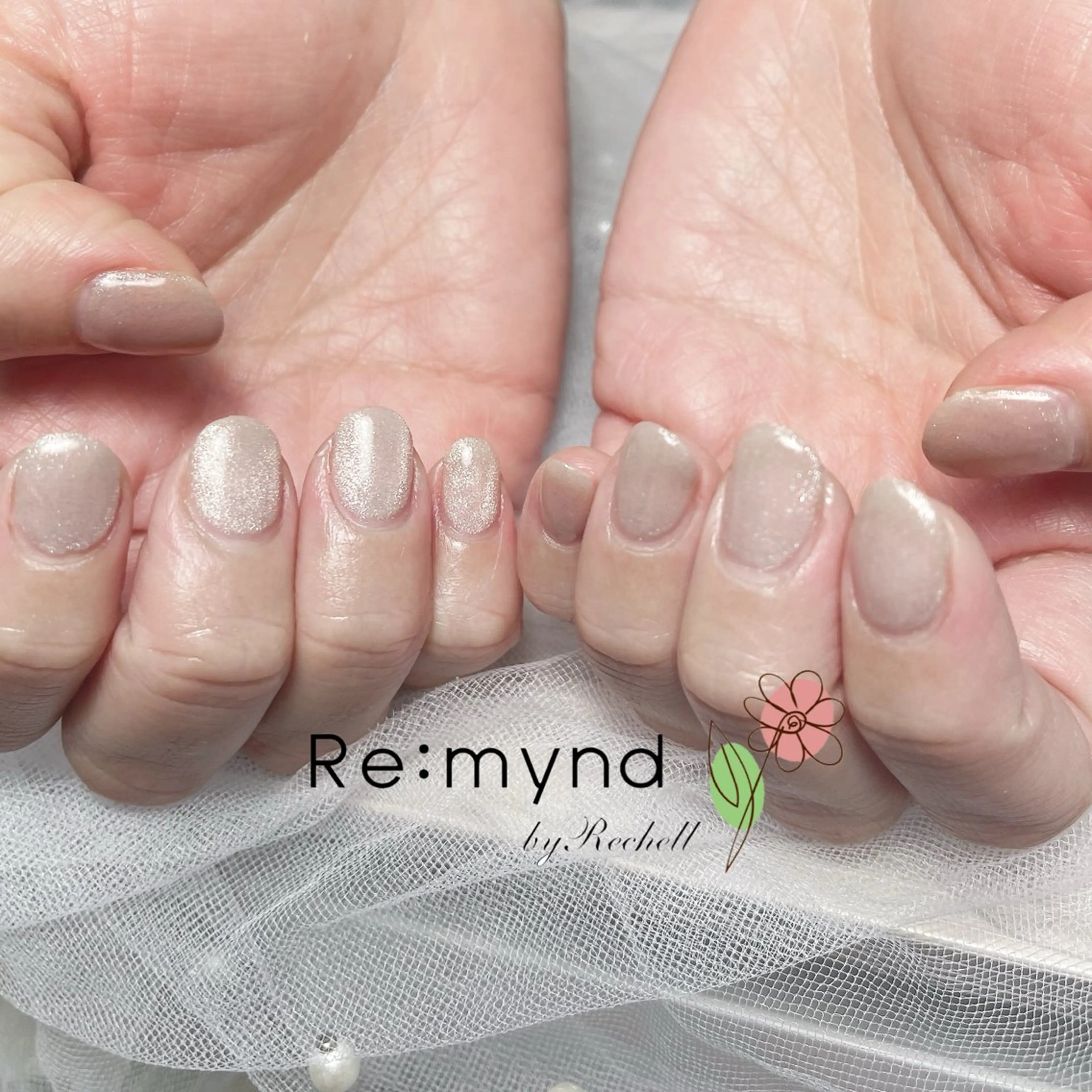 ネイル キラキラネイル マグネットネイル Re:mynd リマインドのネイルデザイン