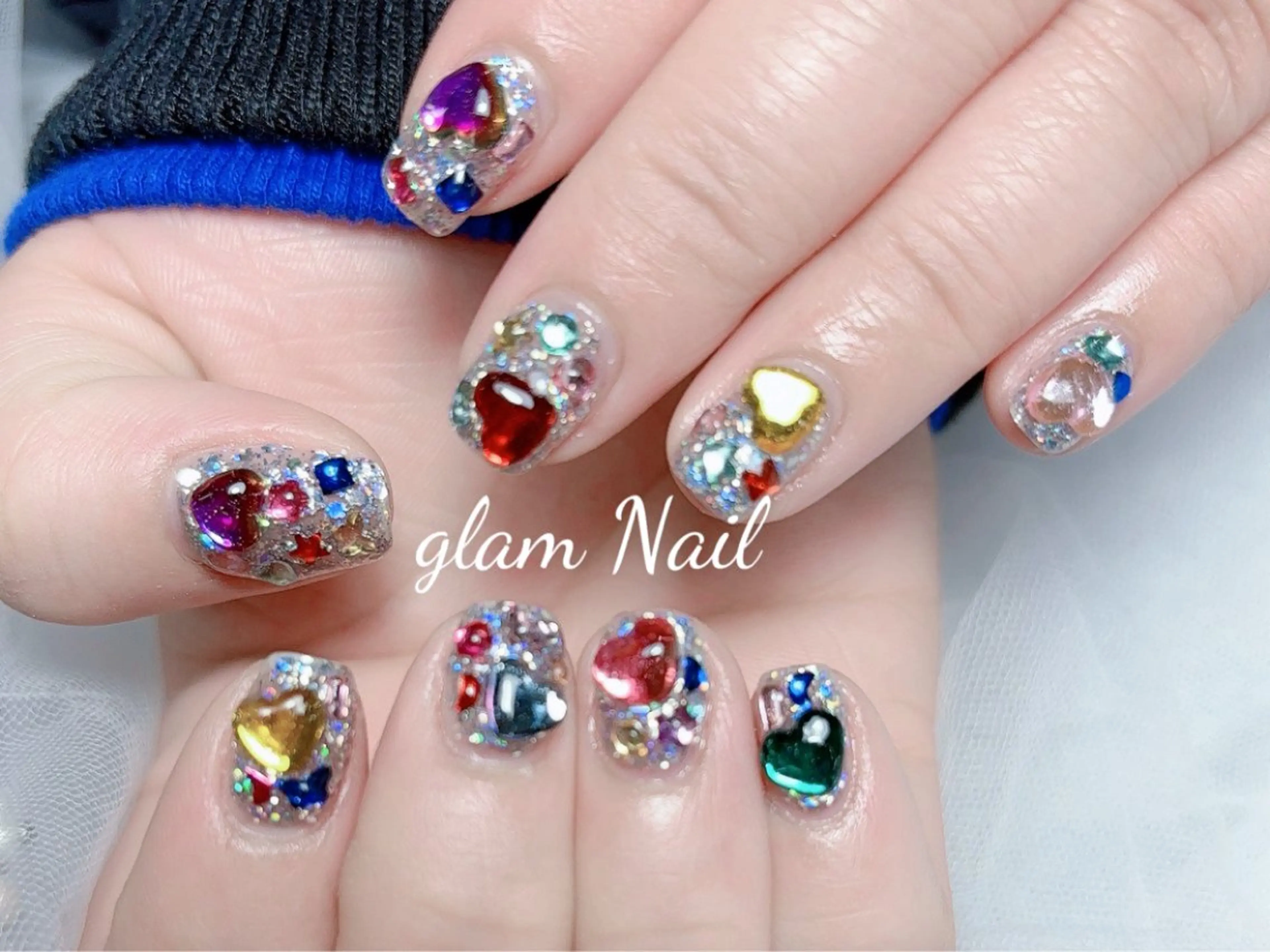 ネイル ストーンネイル グラム ネイルサロンのネイルデザイン