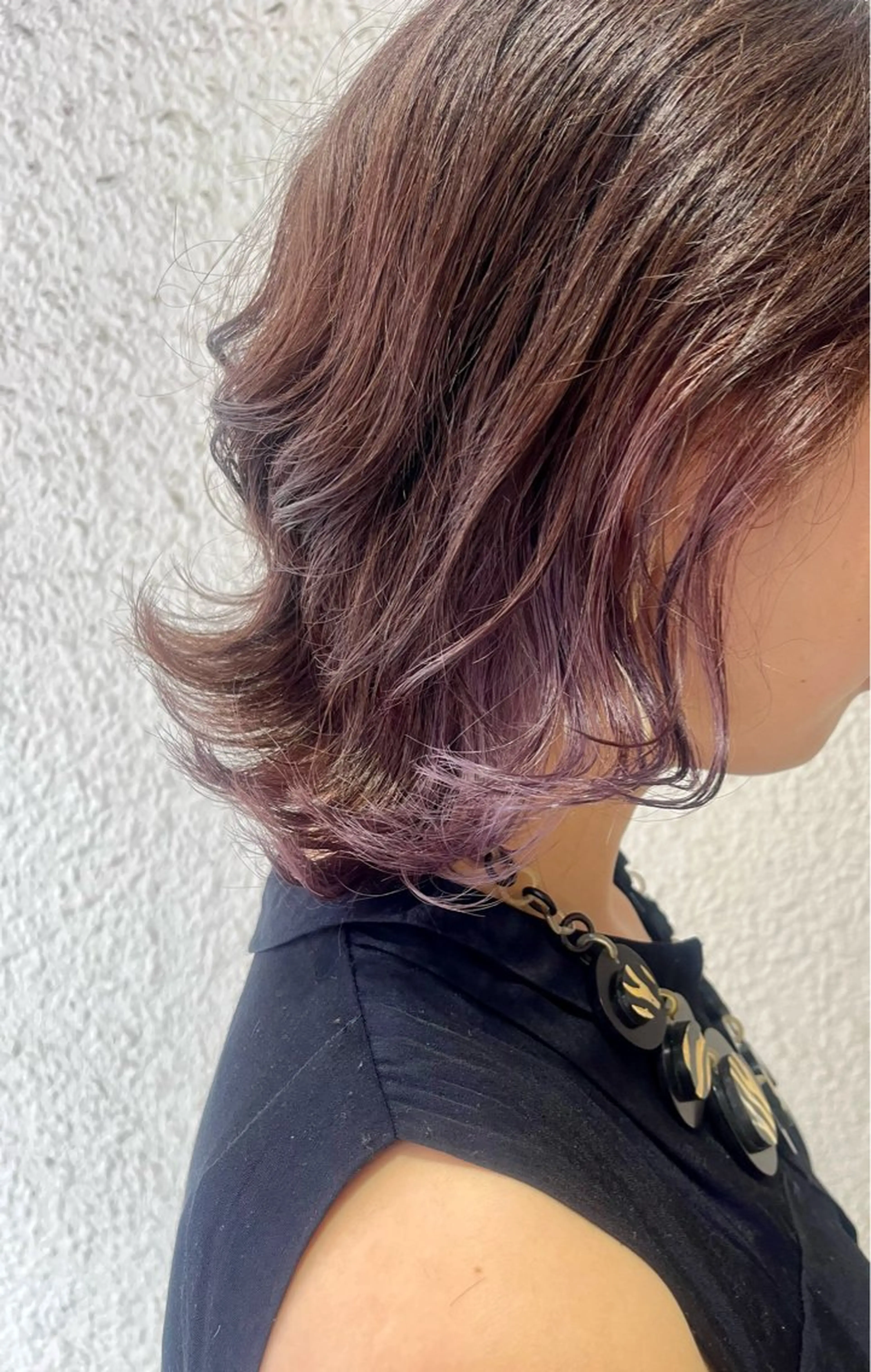 セミロング カラー 吉田 小百合のヘアスタイル