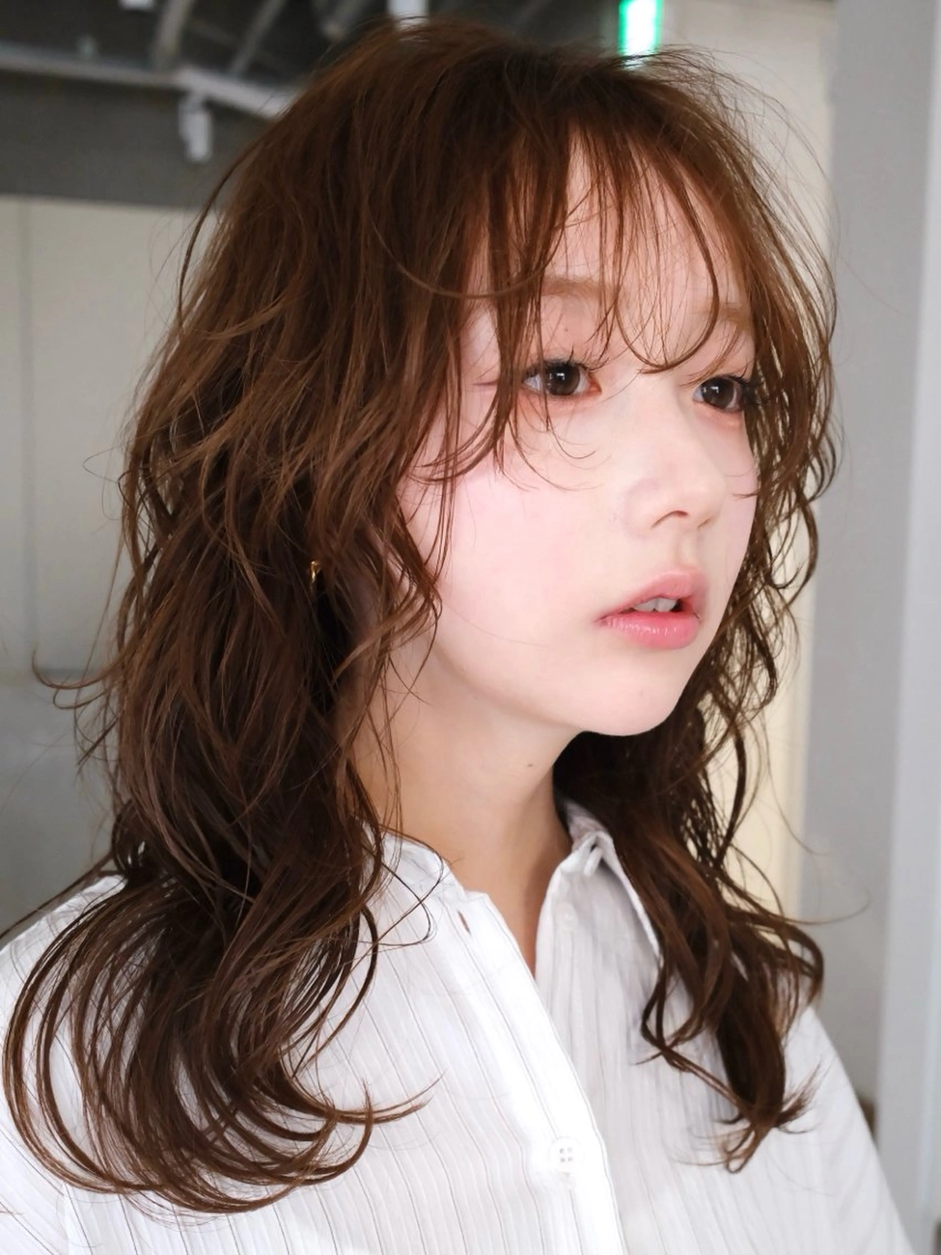 ロング レディース／メンズ パーマ特化／内山遥斗のヘアスタイル