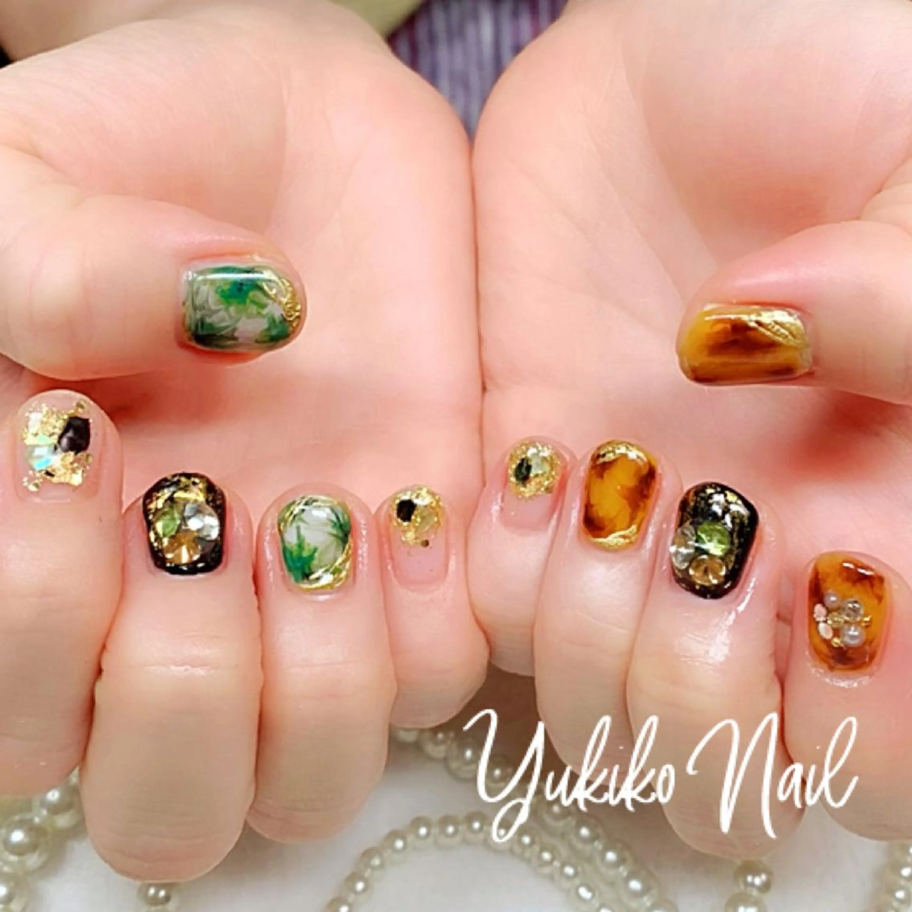 ネイル 持ち込み ニュアンスネイル ハンドネイル ユキコ ネイルのネイルデザイン