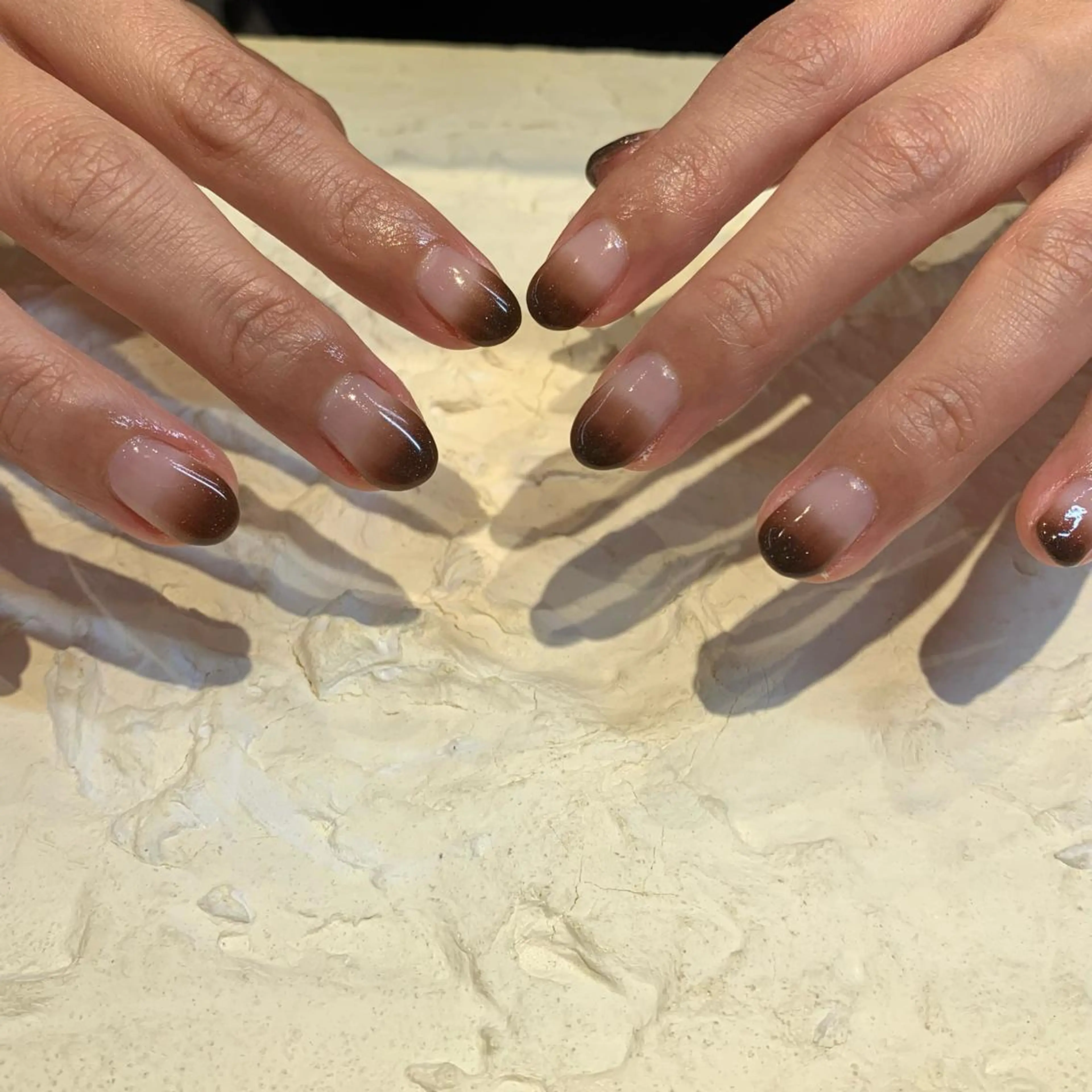 ネイル グラデーション ラメ(グリッター) ラメグラデーション マキノ ユイのネイルデザイン