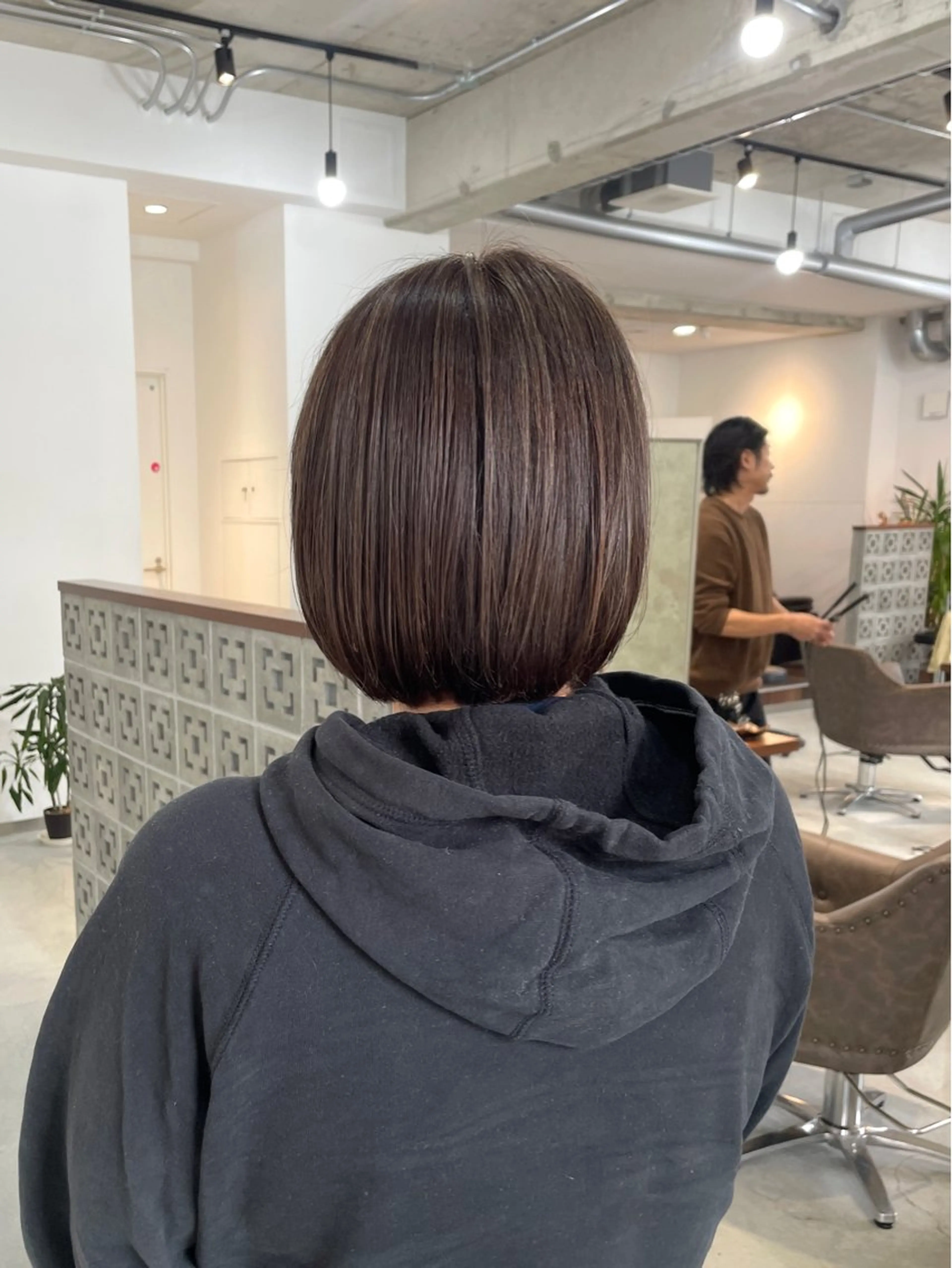 ミディアム カット ヘアカラー 北山／ボブ／レイヤー /maru☺︎のヘアスタイル