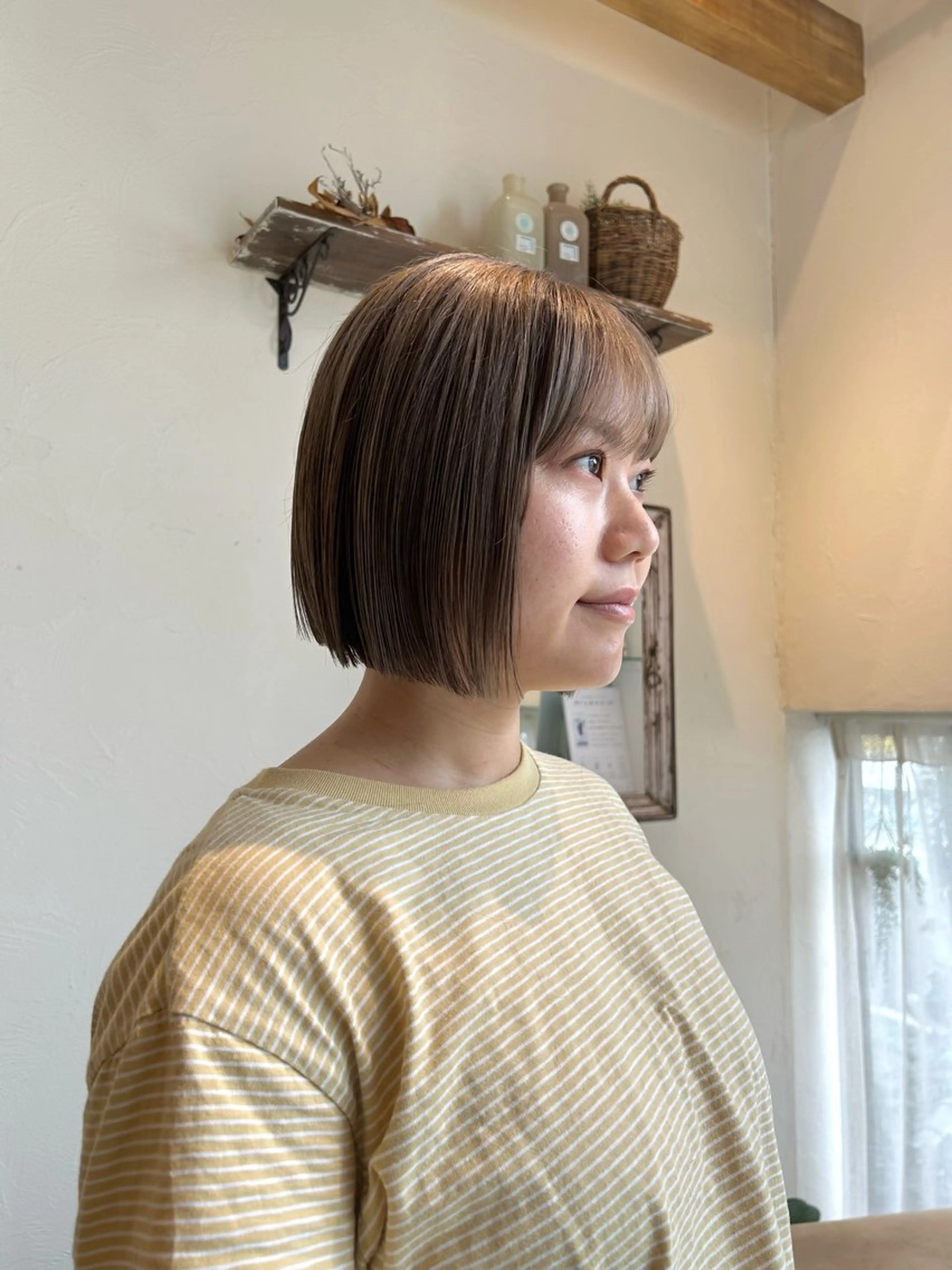 ショート 柳川沙羅 🌿透明感カラーのヘアスタイル