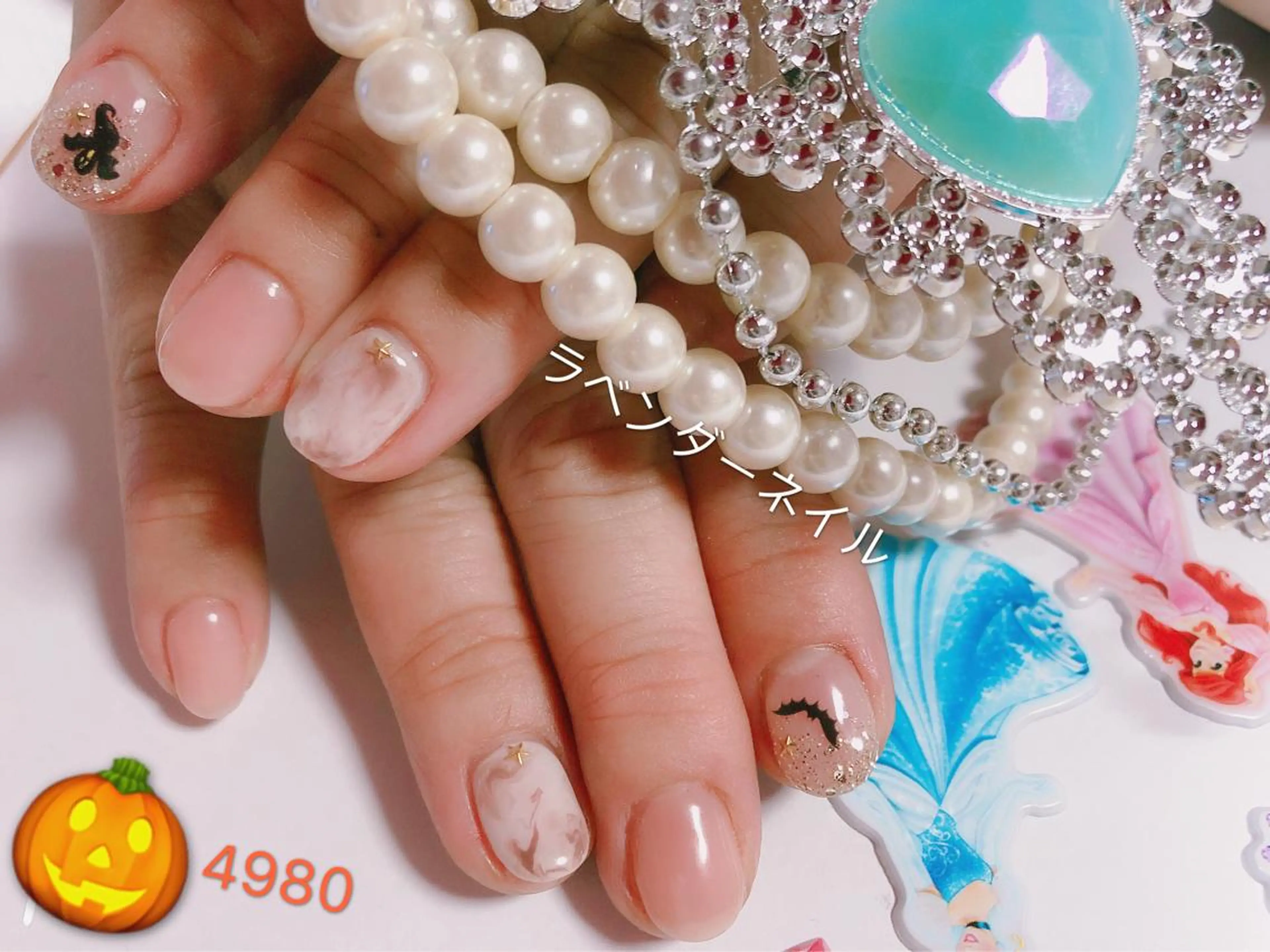 ネイル ラベンダー💖日暮里 ルル💖ネイルのネイルデザイン