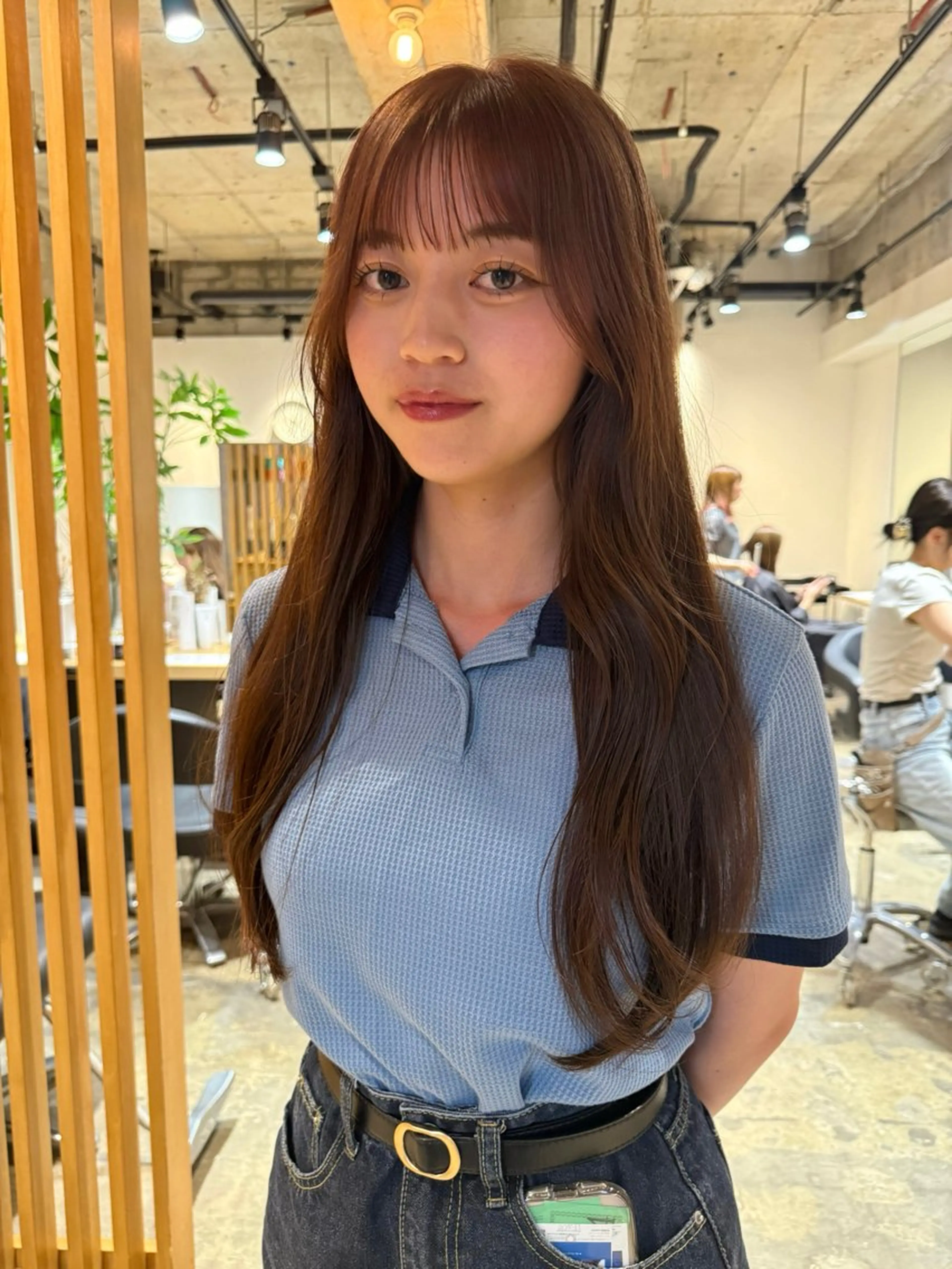 ロング 縮毛矯正 r i i / メンズカットのヘアスタイル