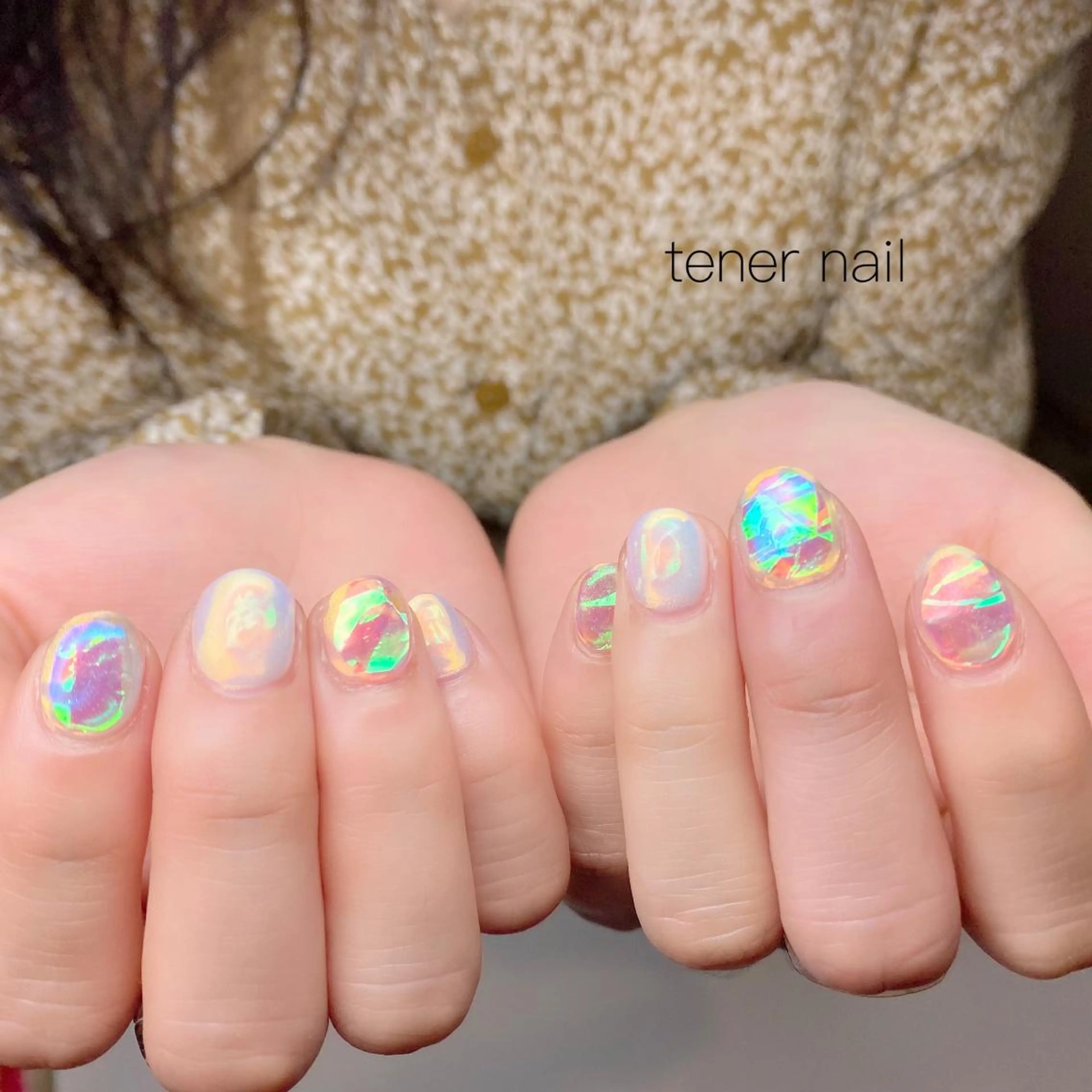 ネイル 氷ネイル・うるうるネイル テネルネイル tener nailのネイルデザイン