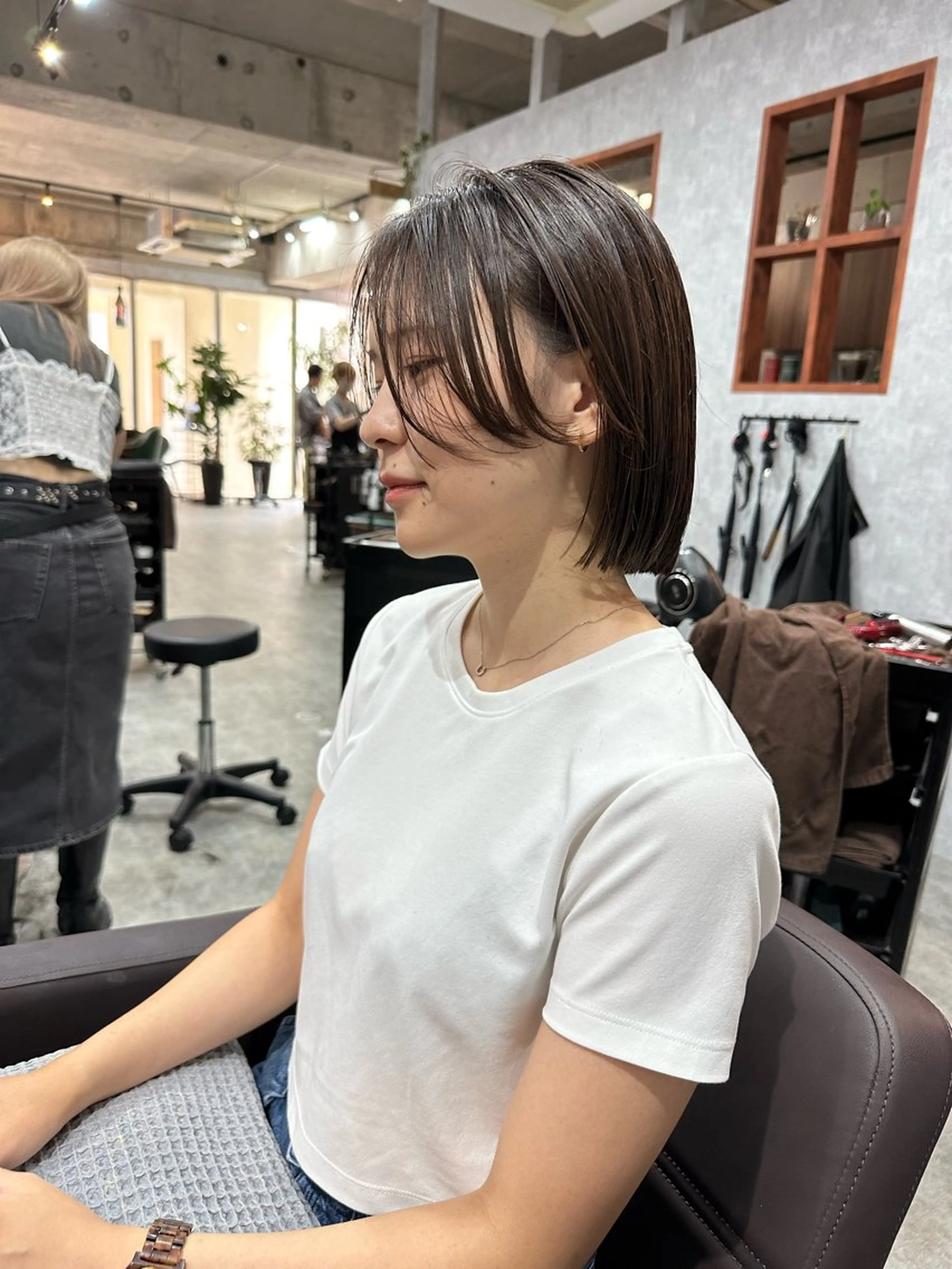 ショート 切りっぱなしボブ ショートボブ ハンサムショート 丸みショート ボブ モテ髪/ボブ/ショー ト/アダチフウトのヘアスタイル