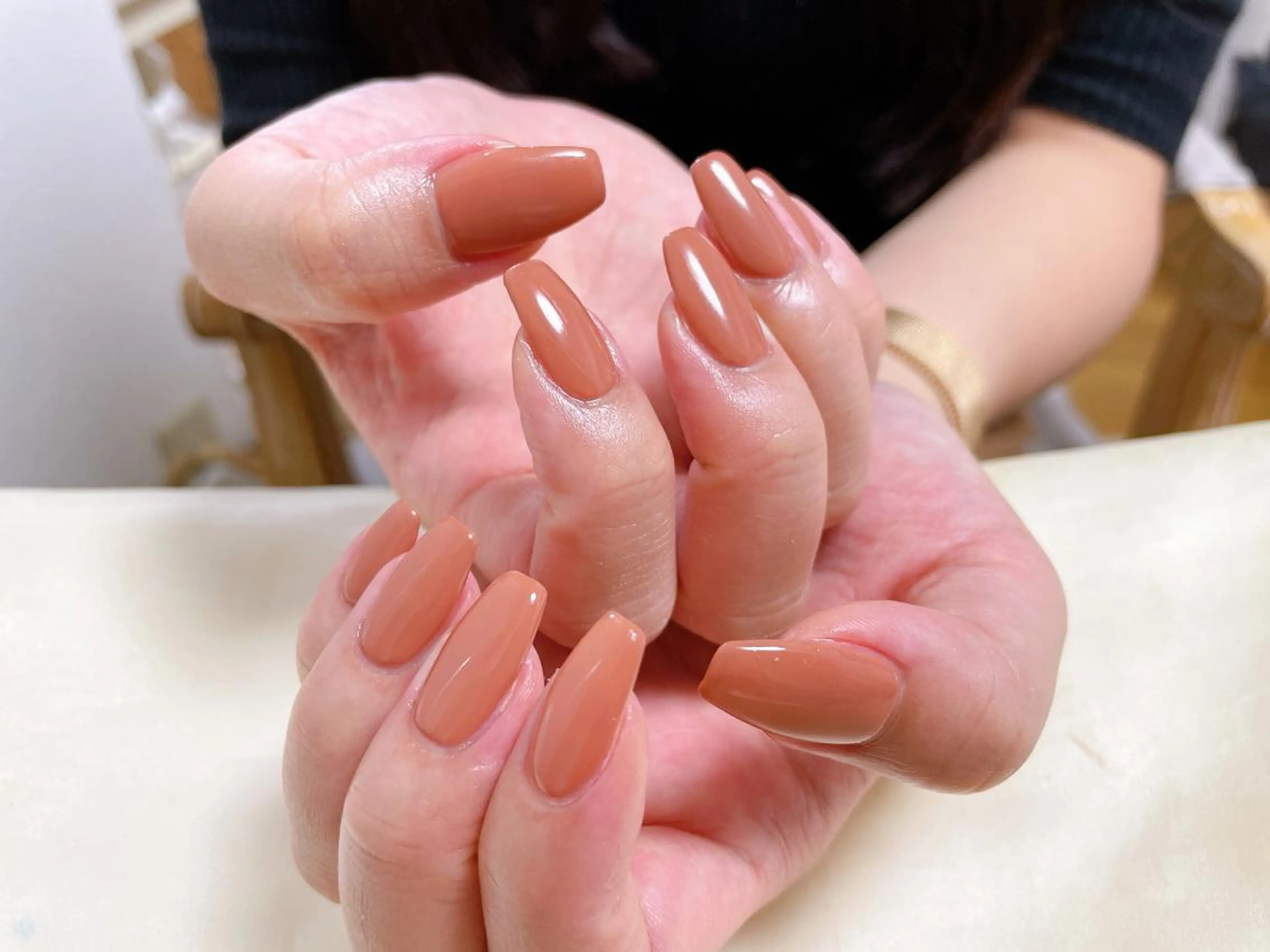 ネイル ワンカラーネイル ハンドネイル mogunail &blowのネイルデザイン