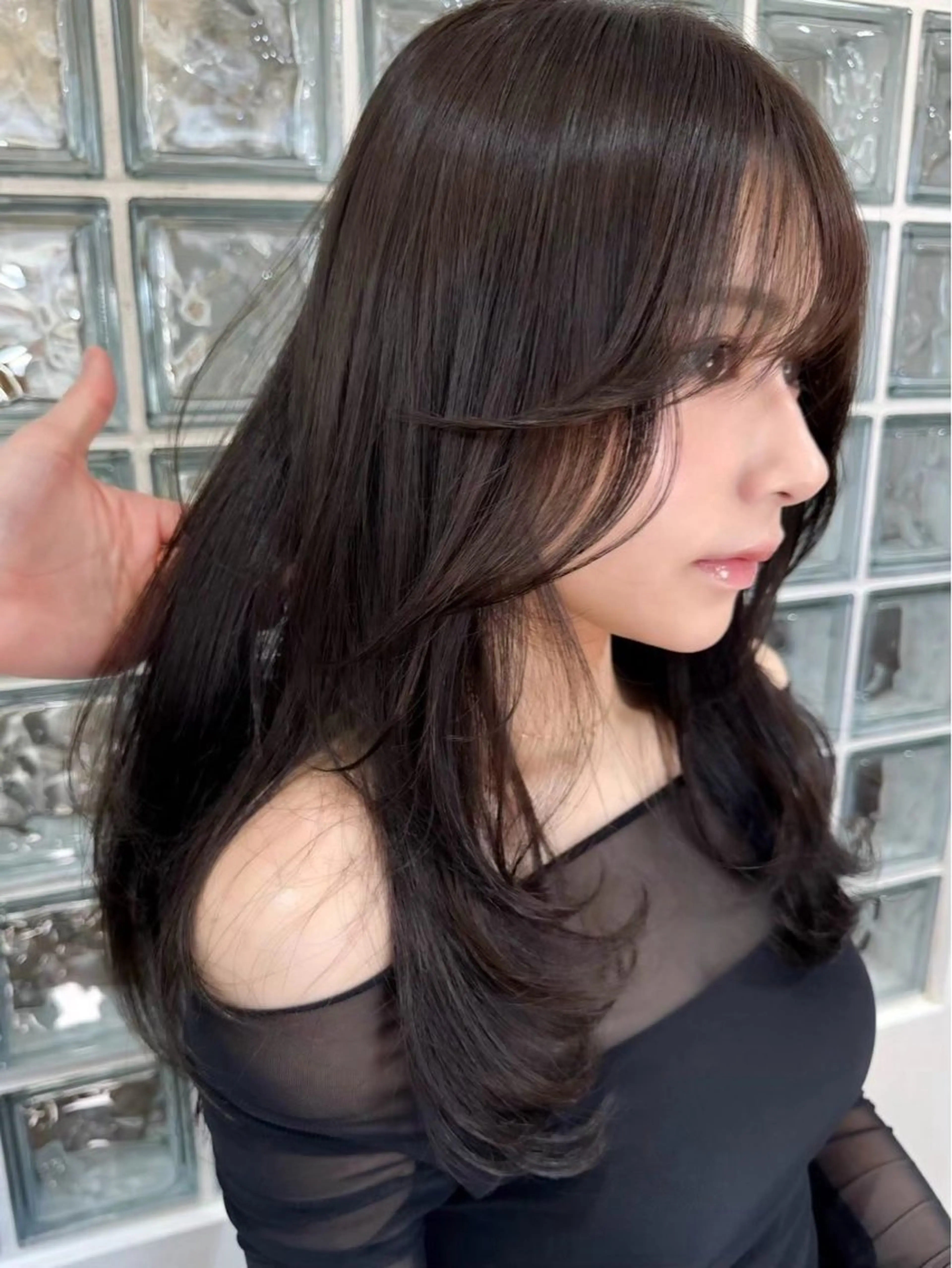 ロング カラー ヘアアレンジ ヘアカラー トリートメント 🫧透明感カラー/ 艶カラー🫧namiのヘアスタイル