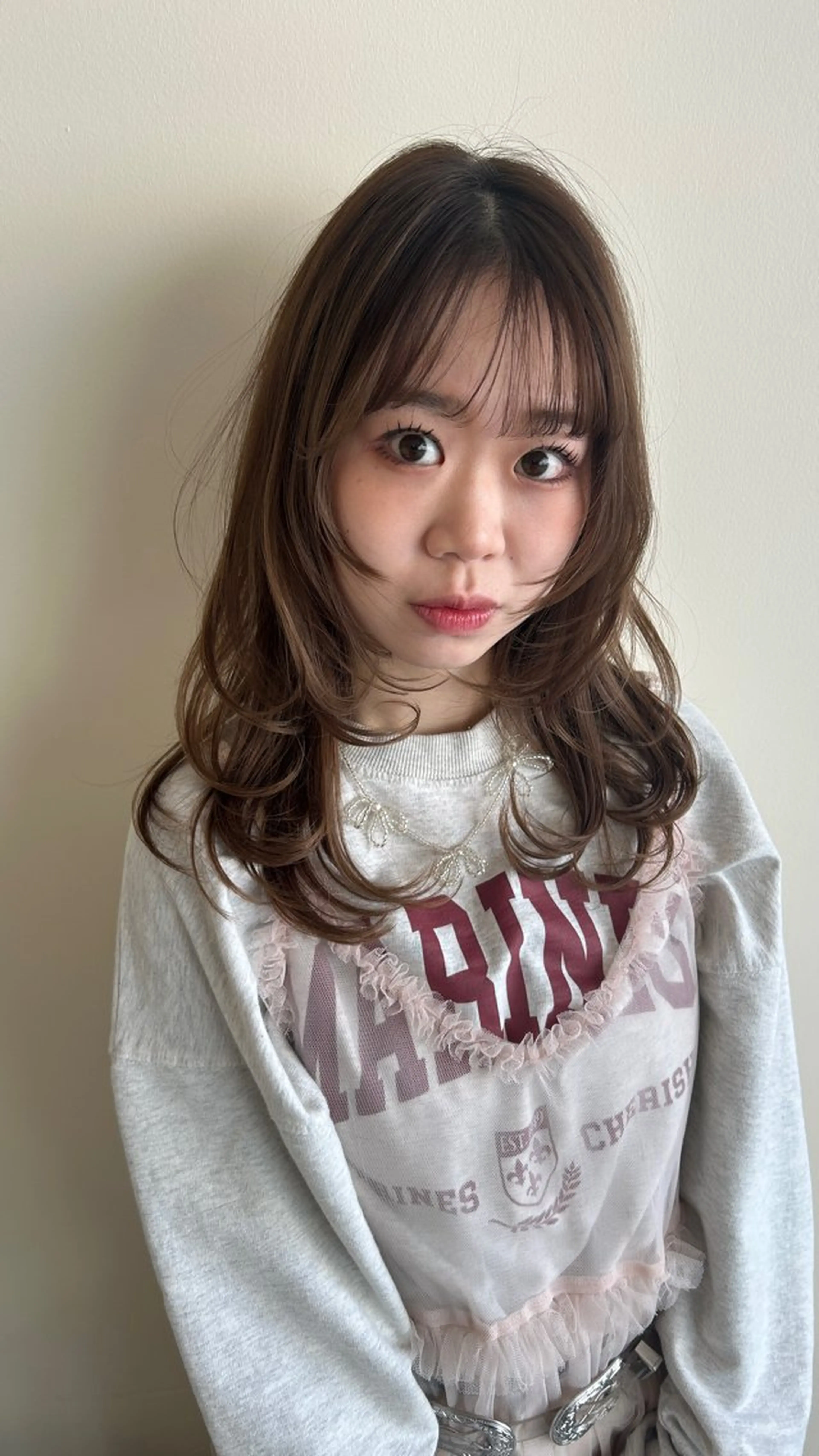 ミディアム カラー カット ヘアカラー トリートメント 塚田 銀太のヘアスタイル