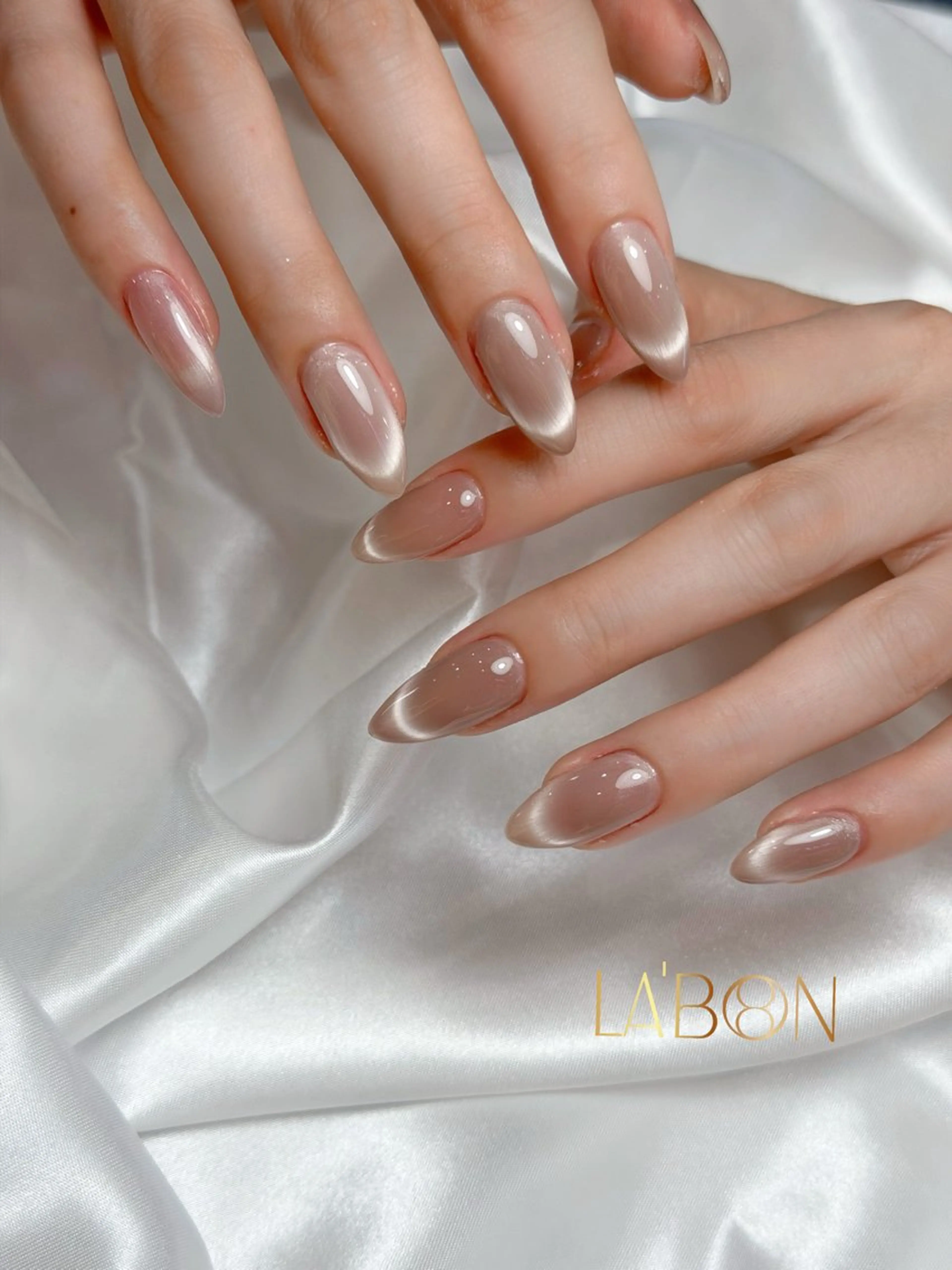 ネイル アートネイル ジェルネイル キラキラネイル 韓国ネイル ロングネイル Labon Nails Artのネイルデザイン