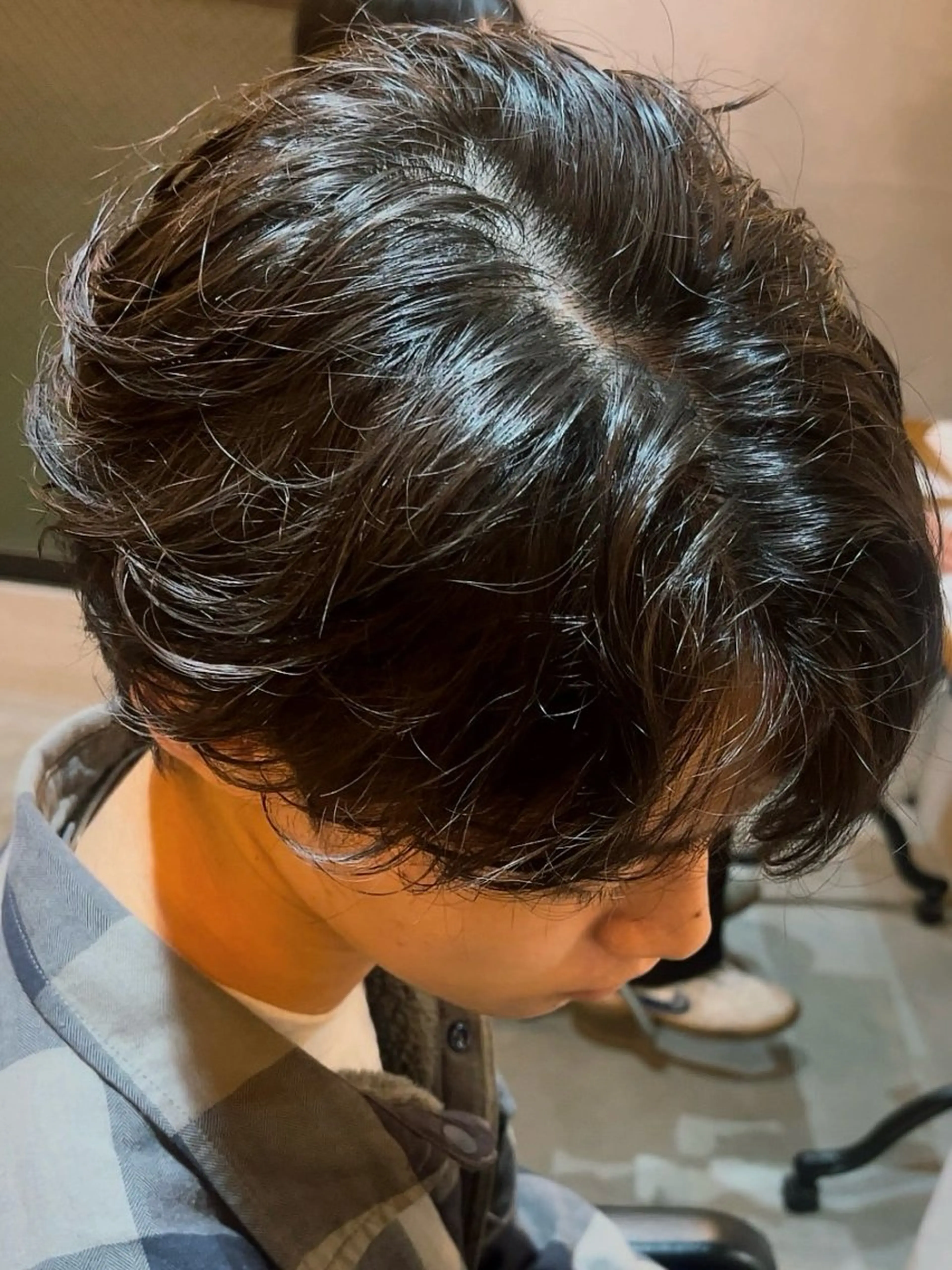 パーマ メンズ フェザーパーマ メンズパーマ シャドウ/縮毛矯正 メンズカット/みのるのヘアスタイル