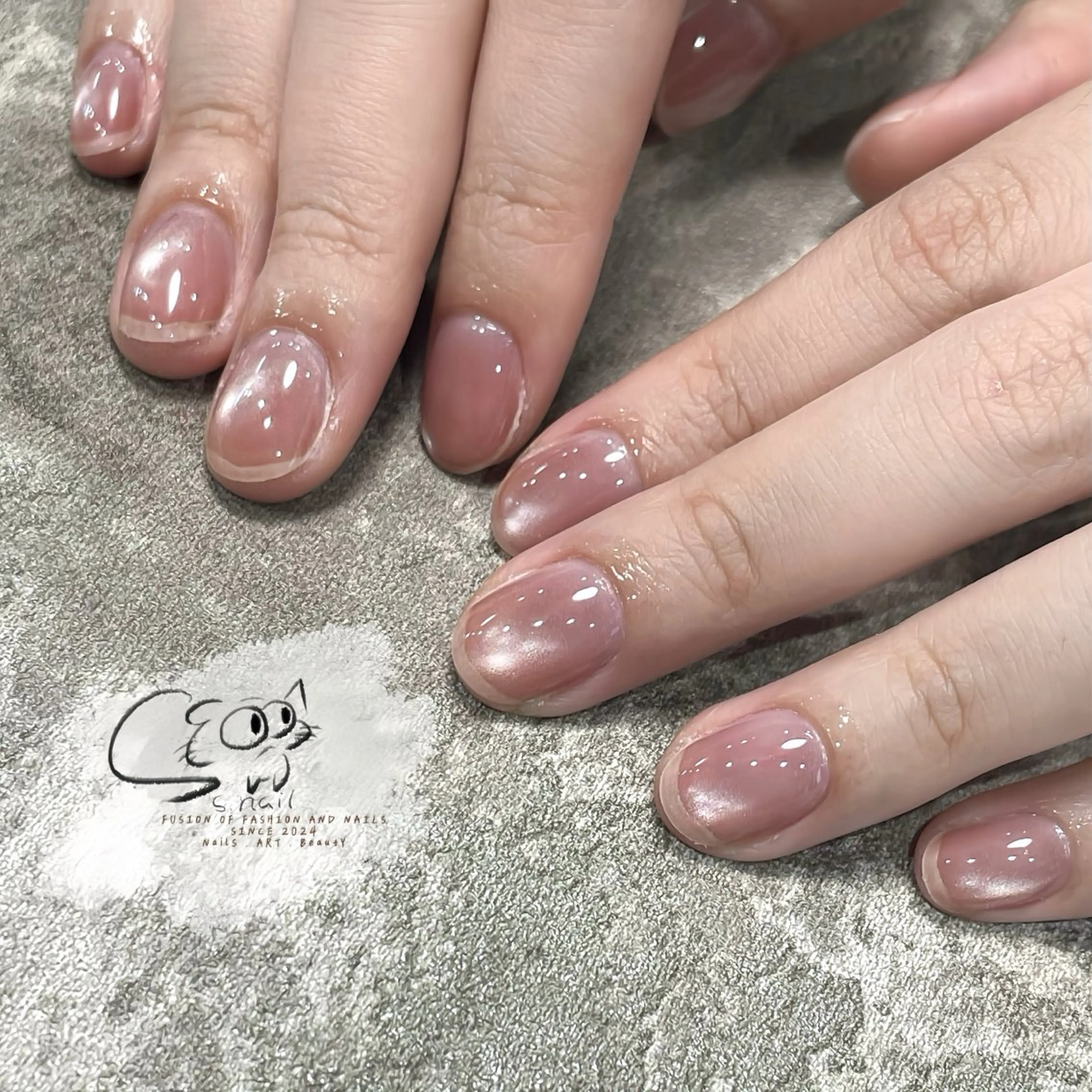 ネイル チークネイル フレンチネイル グラデーション マグネットネイル ワンカラーネイル S.nail _のネイルデザイン