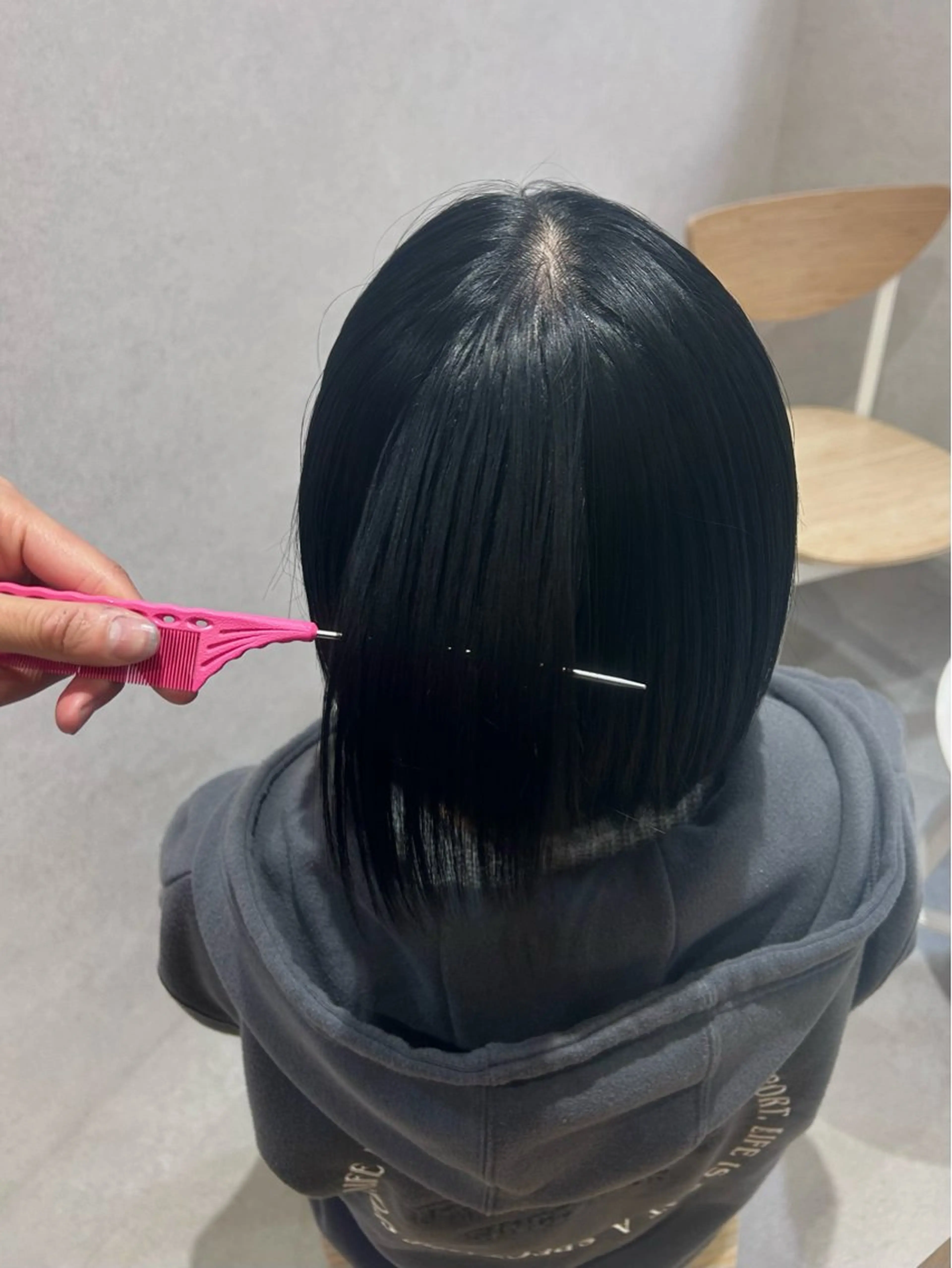 ミディアム 髪質改善 韓国風ヘア 縮毛矯正 トリートメント maoお洒落ヘア🎀 bob絶妙colorのヘアスタイル