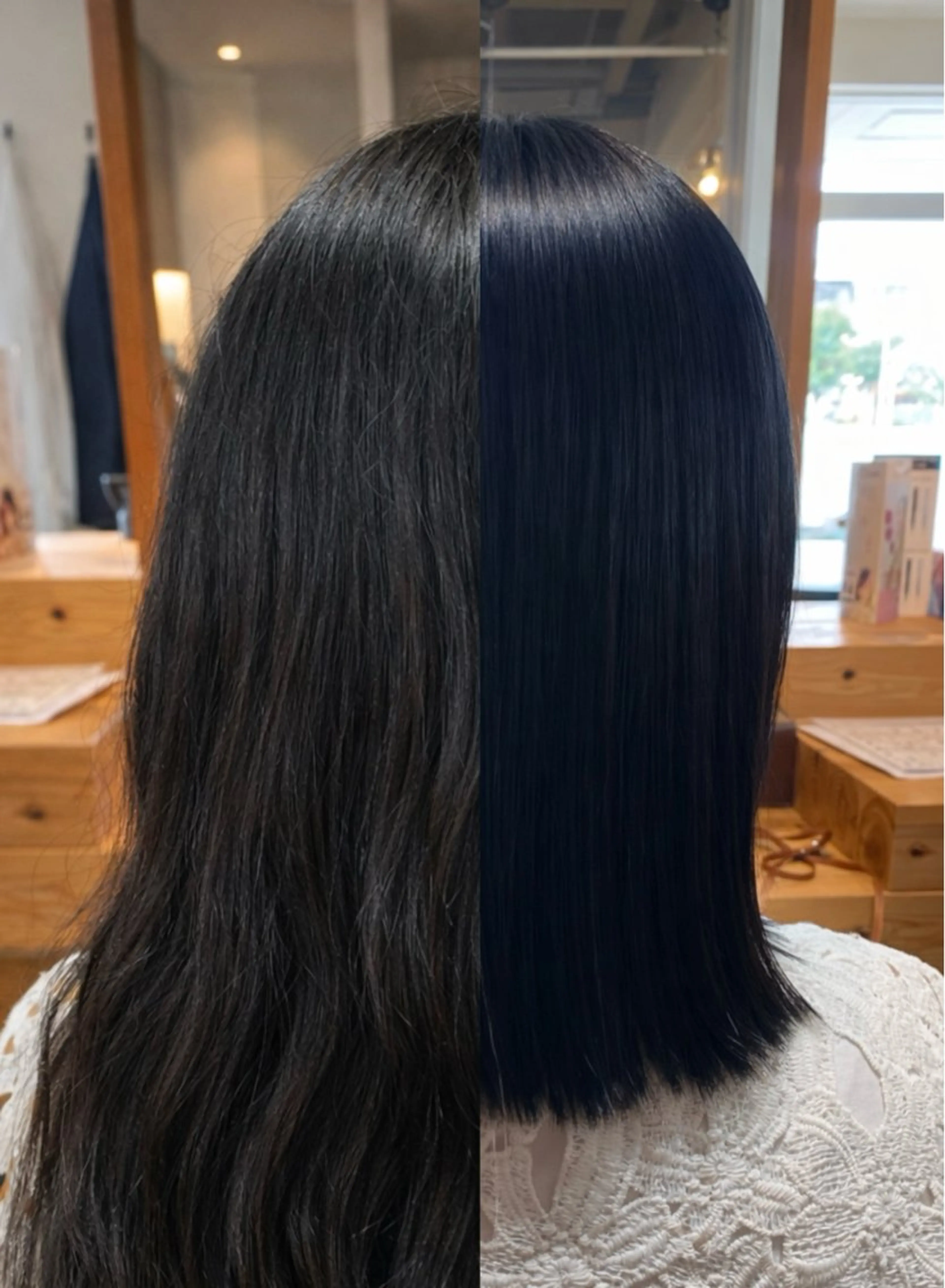ミディアム カット 縮毛矯正 トリートメント Tsuyoshi /髪質改善ストレートのヘアスタイル