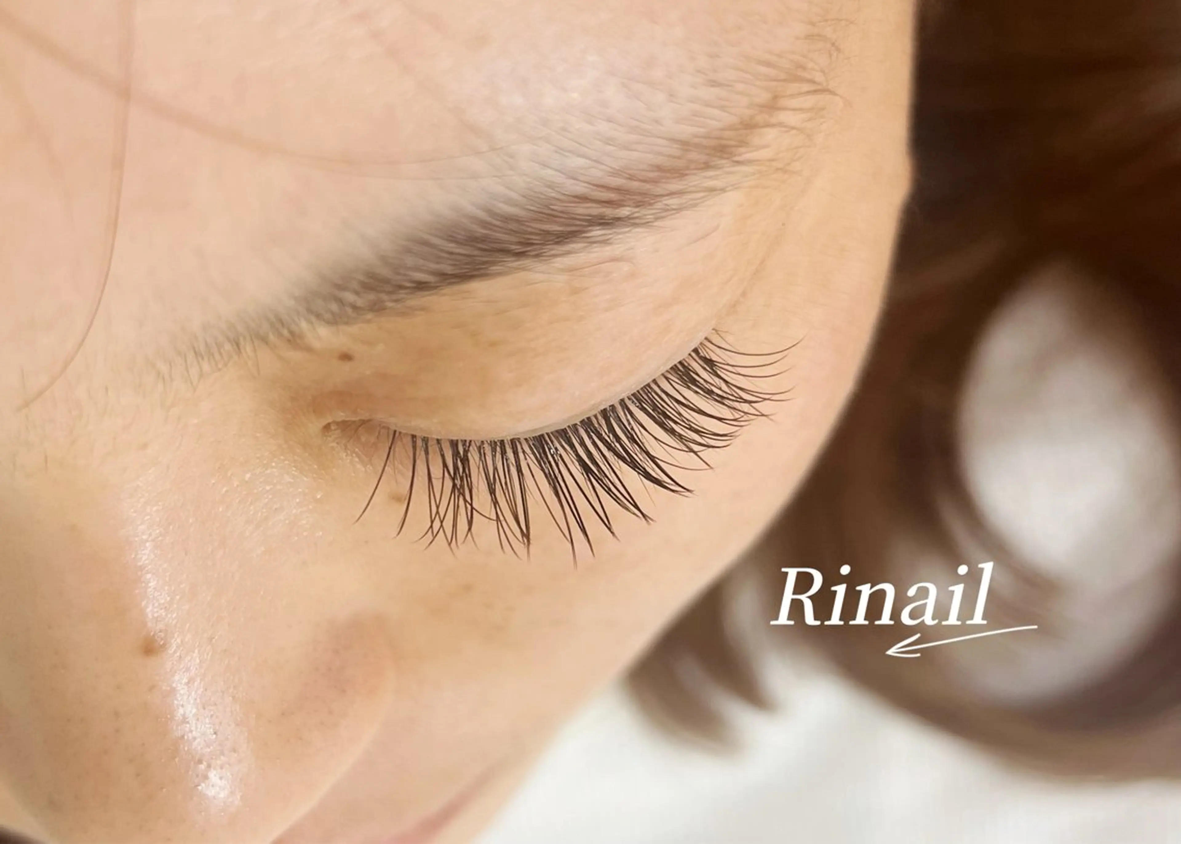 マツエク・マツパ バインドロック フラットラッシュ ナチュラル パリジェンヌラッシュリフト まつげパーマ YK Rinのネイルデザイン