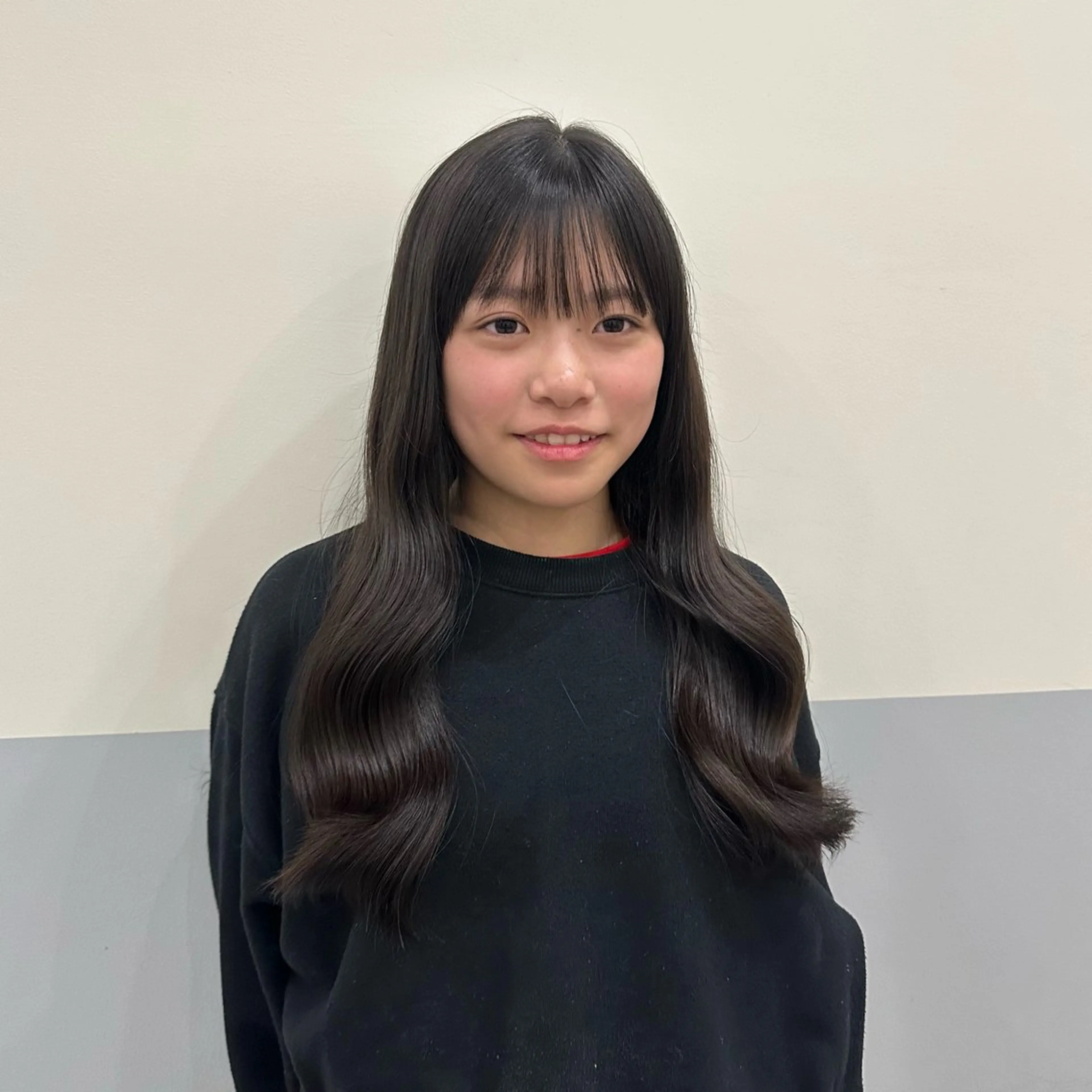 ロング レイヤーカット 艶カラー/岡崎 /おかもとななのヘアスタイル