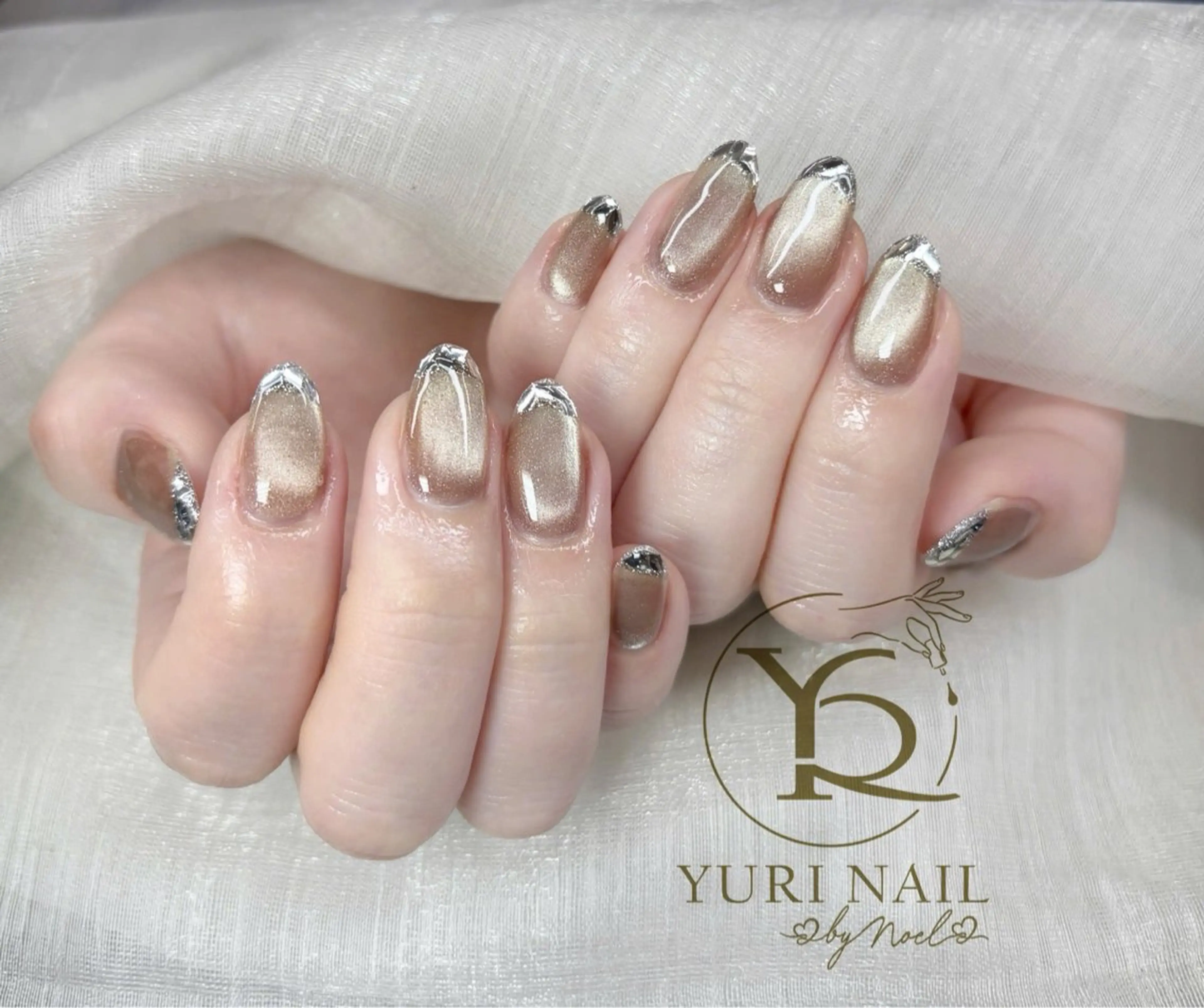 ネイル チークネイル フットネイル フレンチネイル グラデーション キラキラネイル ハンドネイル フットネイル ハンドケア YURI Nail Funabashiのネイルデザイン