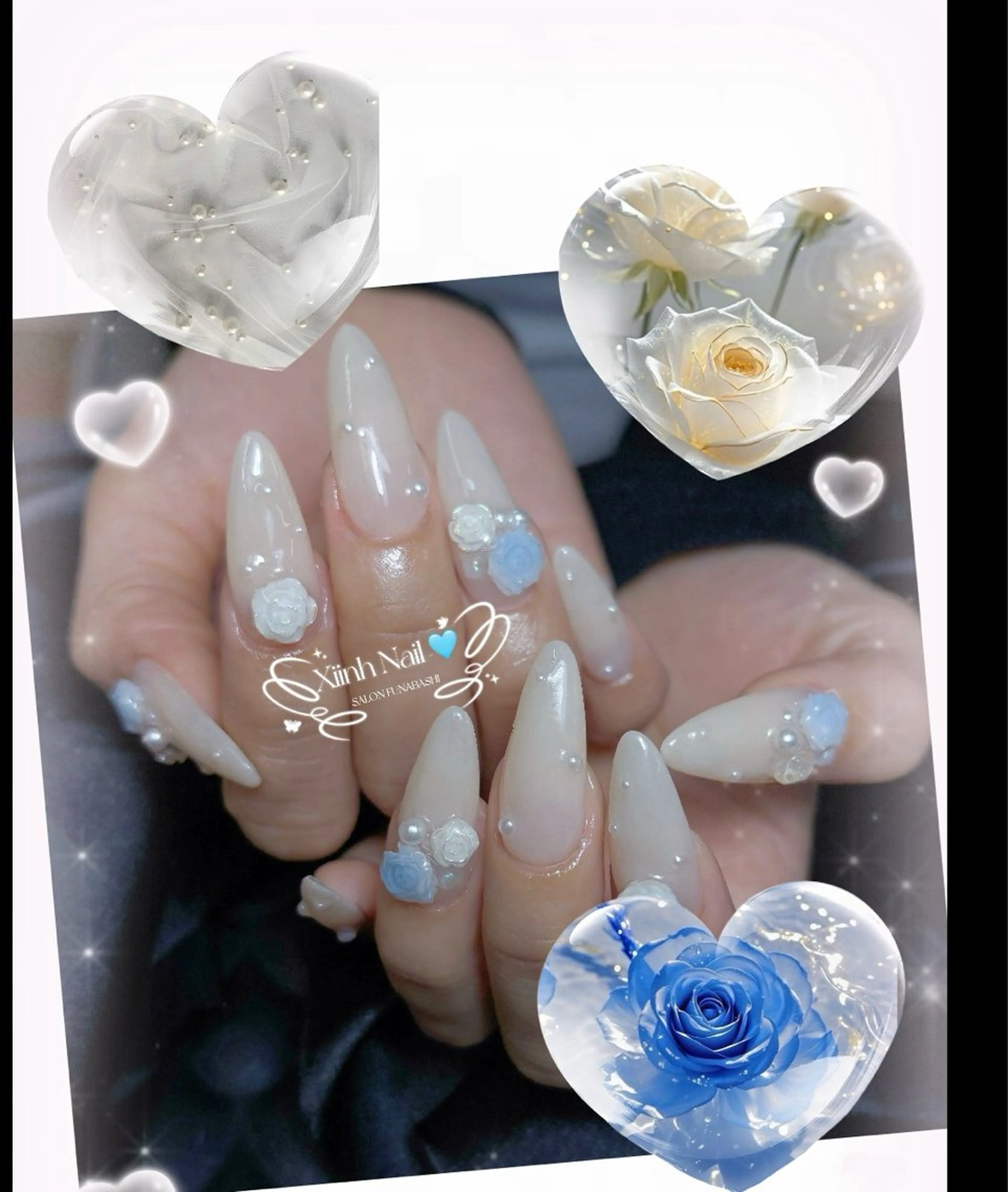 ネイル チークネイル 桜ネイル 長さ出し フットネイル ジェルネイル ハンドネイル XIINH NAIL SALONのネイルデザイン