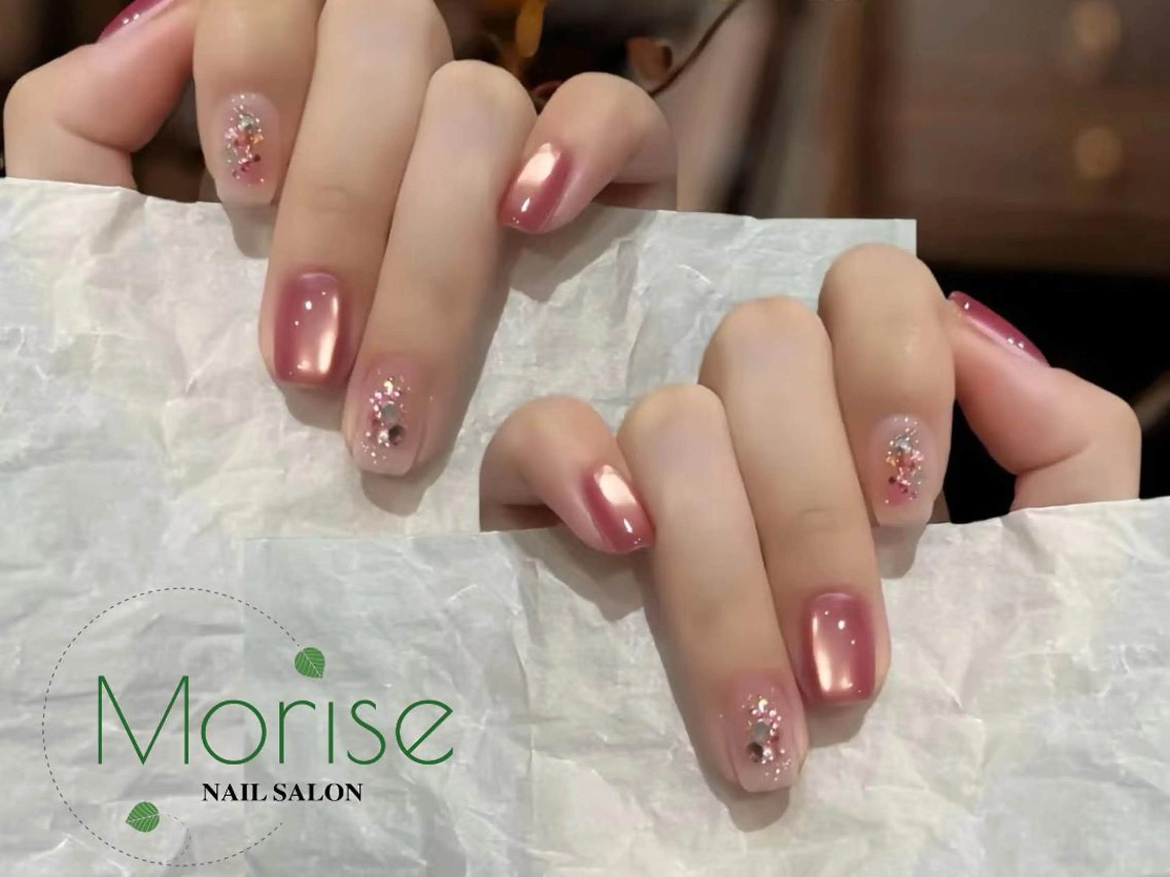 ネイル ジェルネイル マグネットネイル 持ち込み パラジェル ハンドネイル ハンドケア MoriseNail 原宿店のネイルデザイン