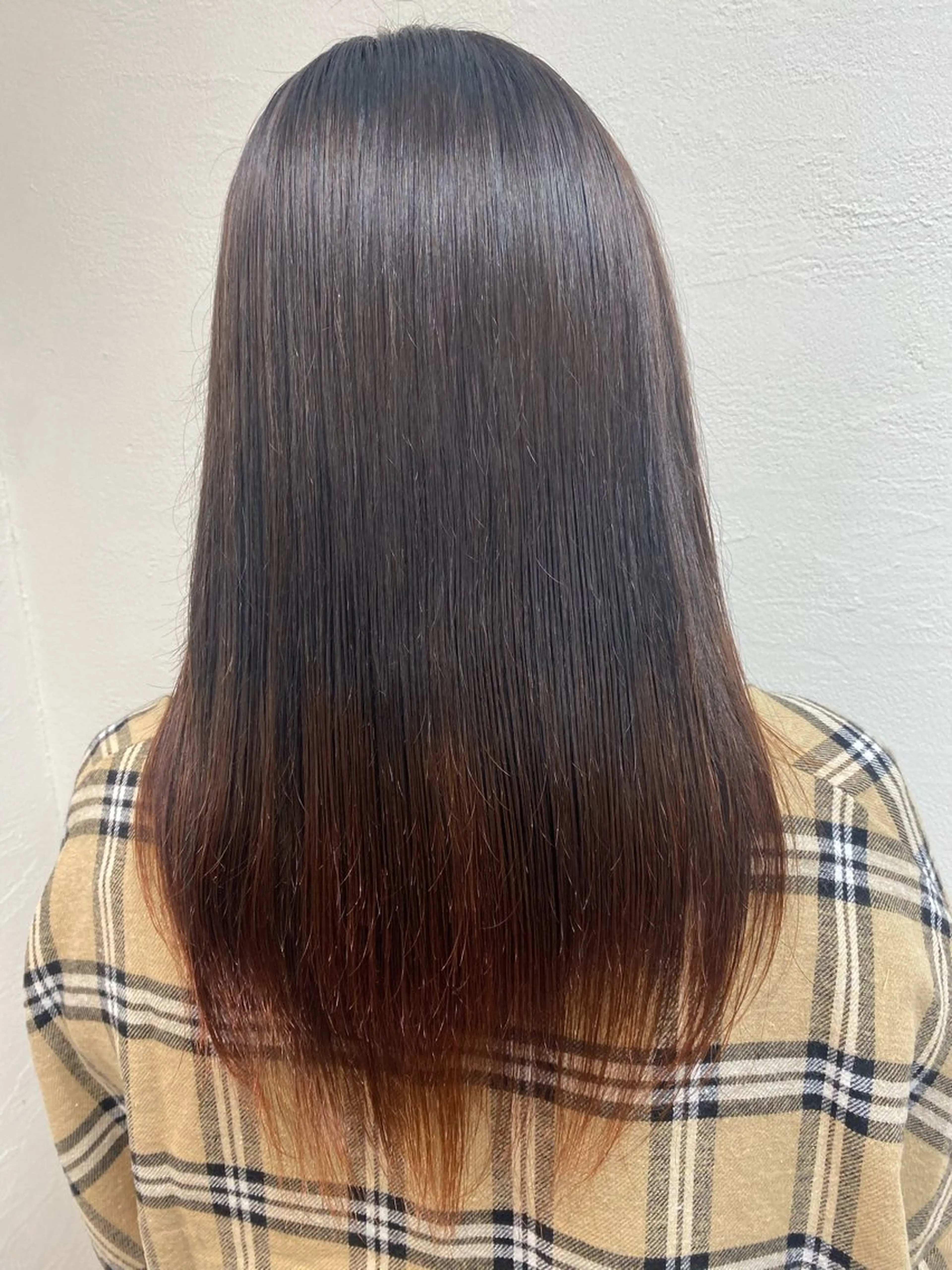 セミロング カラー パーマ 縮毛矯正 🍒Ash国立 阿部妃南🍒のヘアスタイル