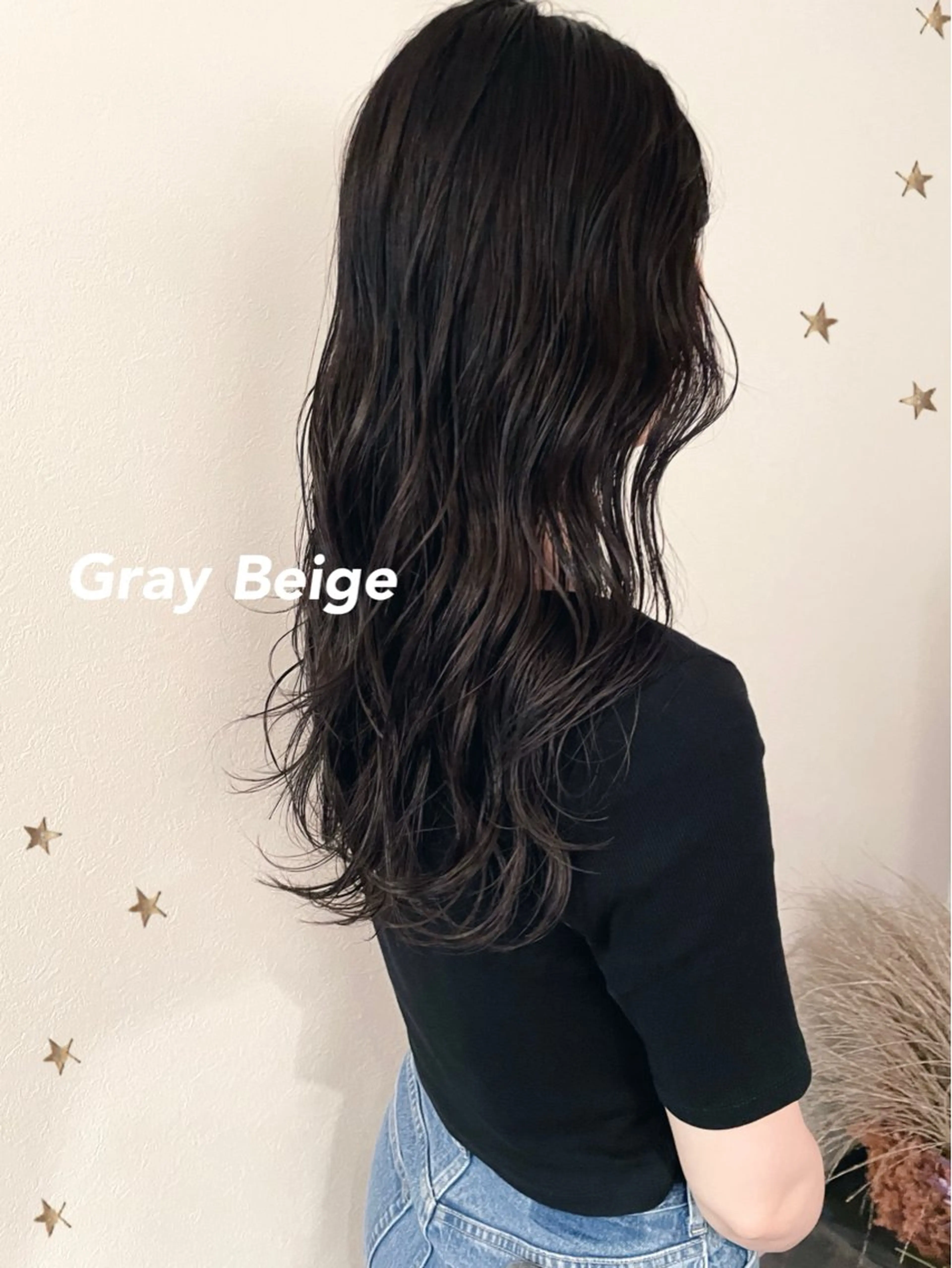 ロング カラー カット ヘアカラー 市川 千夏のヘアスタイル