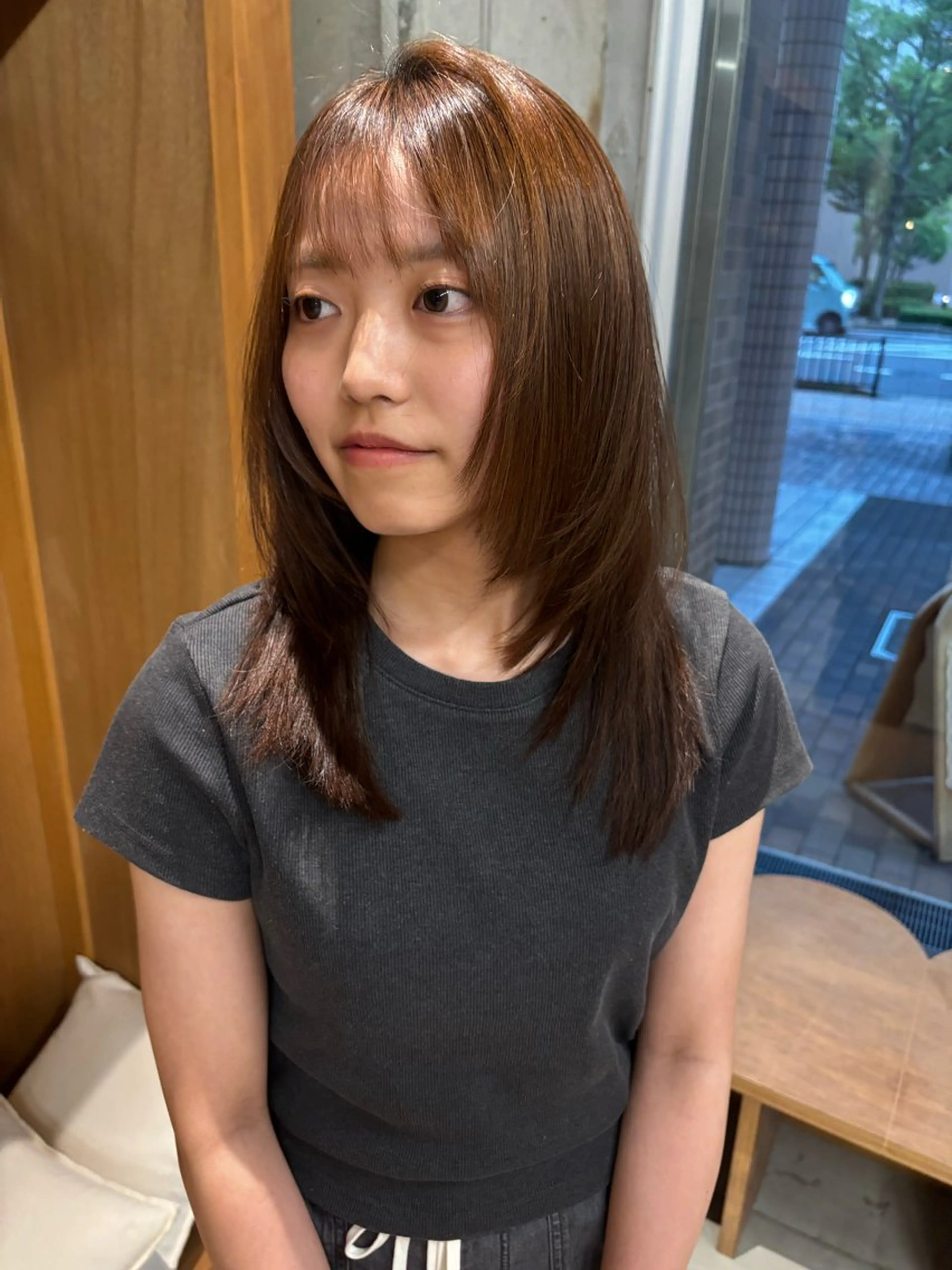 セミロング カット ヘッドスパ タケ/ボブカット ブリーチモデルのヘアスタイル