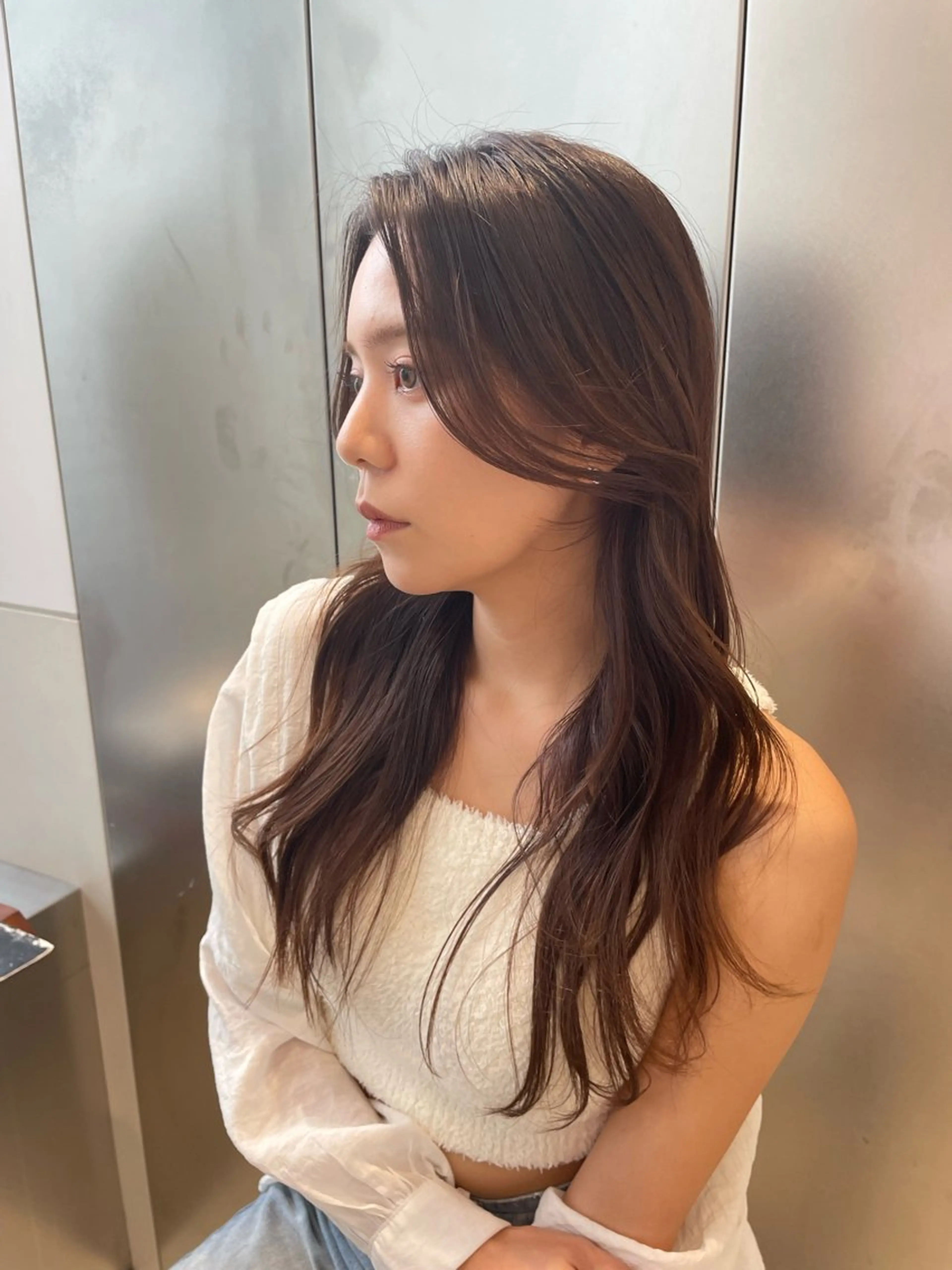 ロング レイヤーカット 池谷 玲哉のヘアスタイル