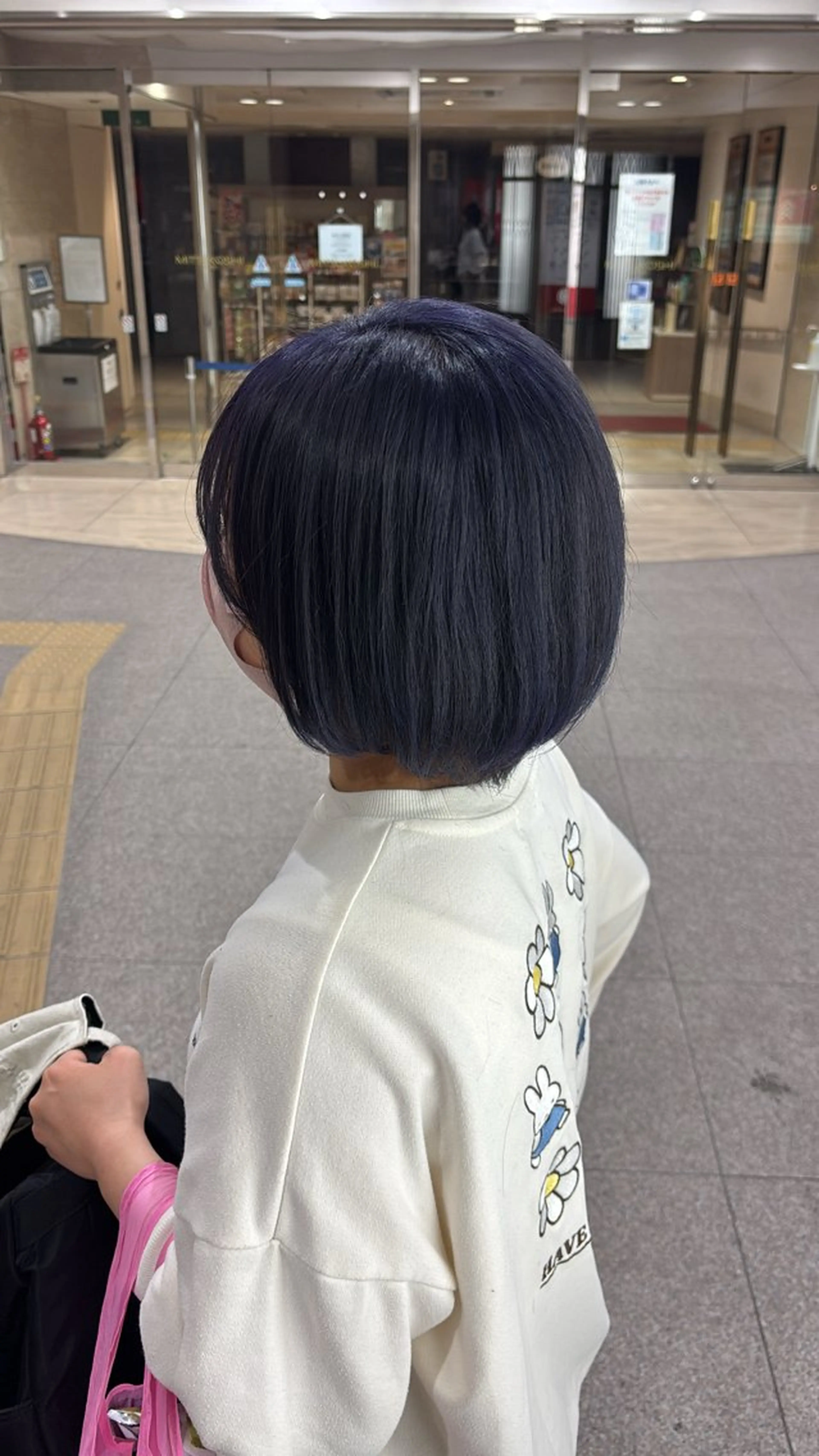 カラー ブルーカラー ブルーバイオレット ダブルカラー バイオレットカラー mai/天神美容室 【丸みショート】のヘアスタイル