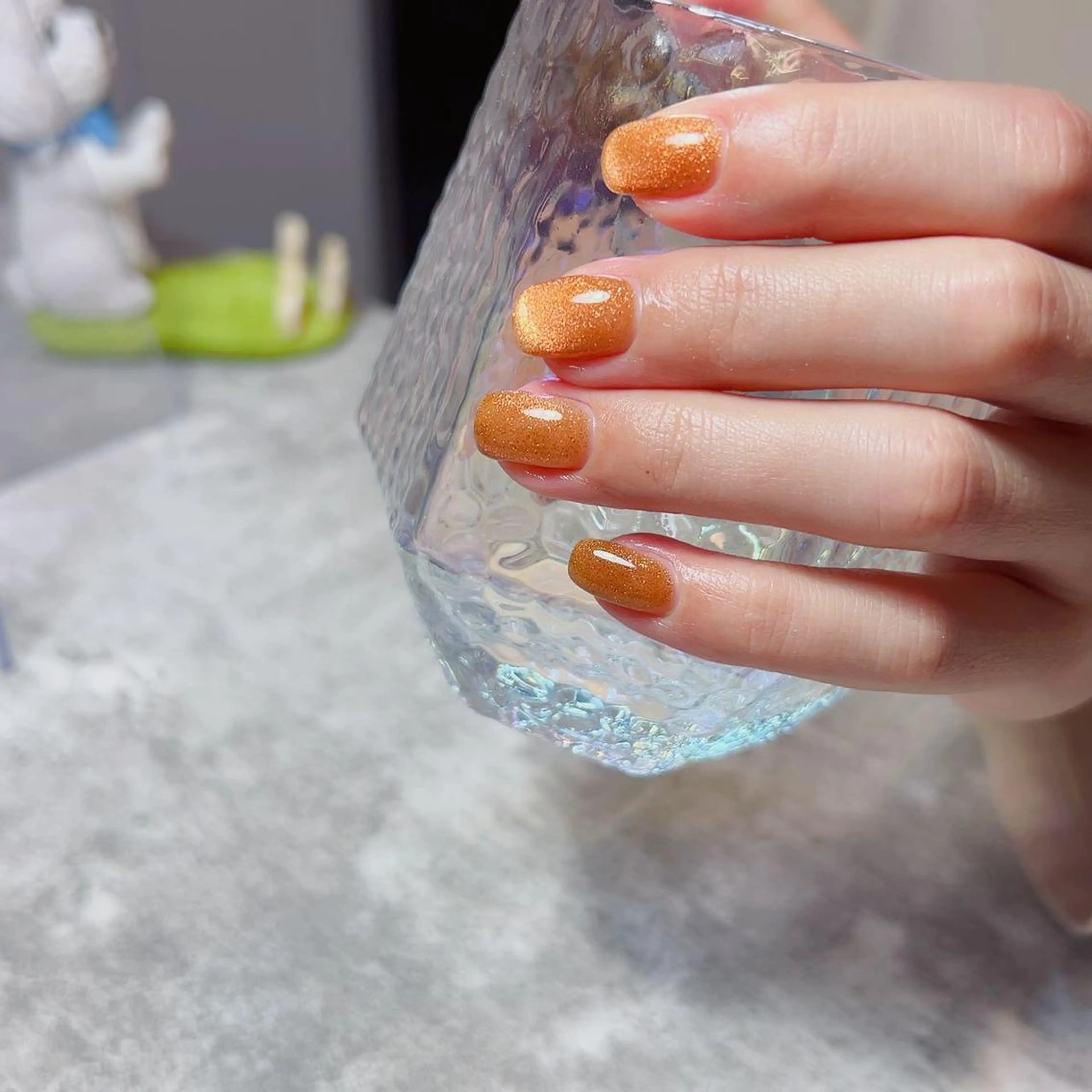 ミディアム めぐみのネイルサロン スタッフ練習のネイルデザイン