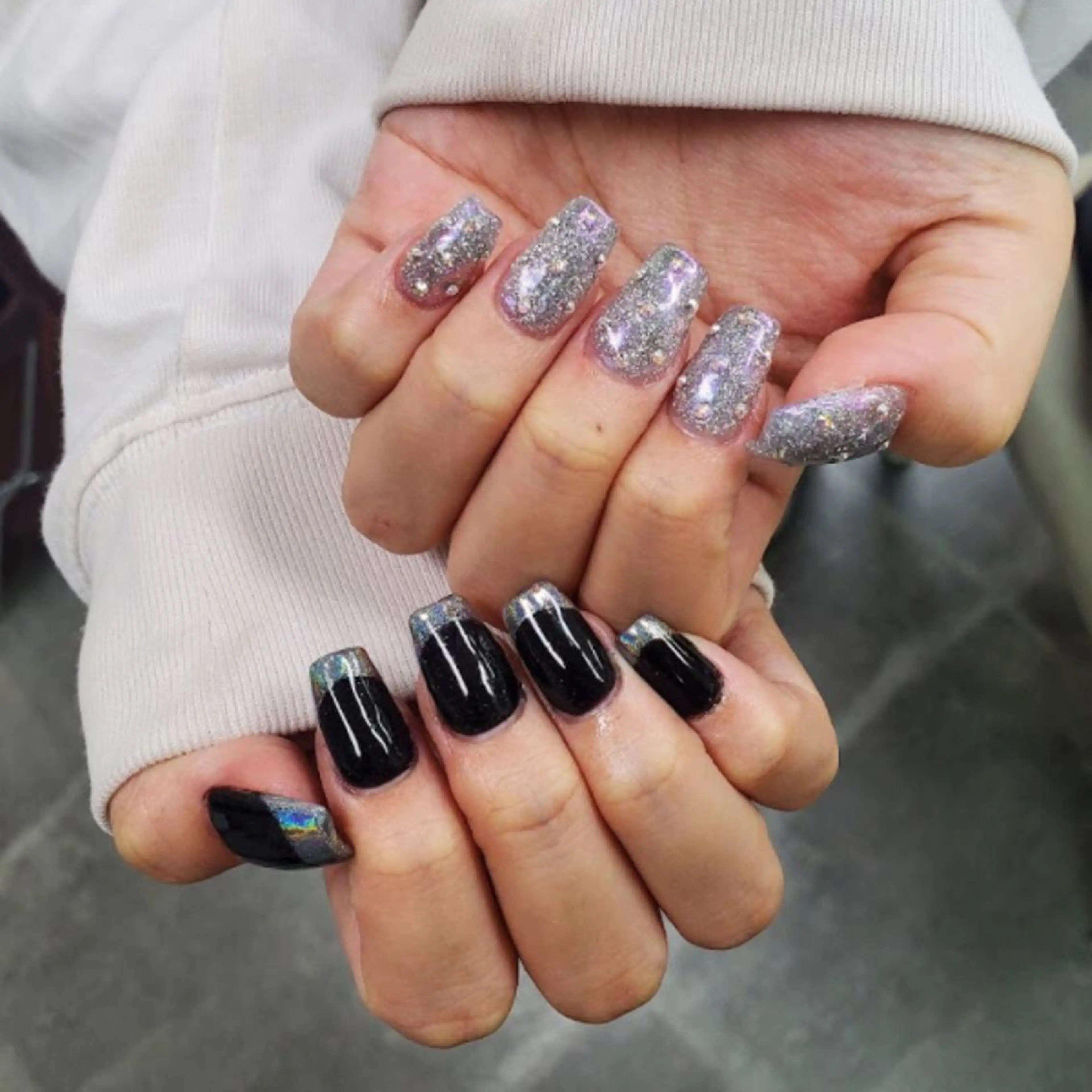 ネイル アートネイル ジェルネイル ミラーネイル ニュアンスネイル スカルプネイル nailstudio eviz新宿店のネイルデザイン