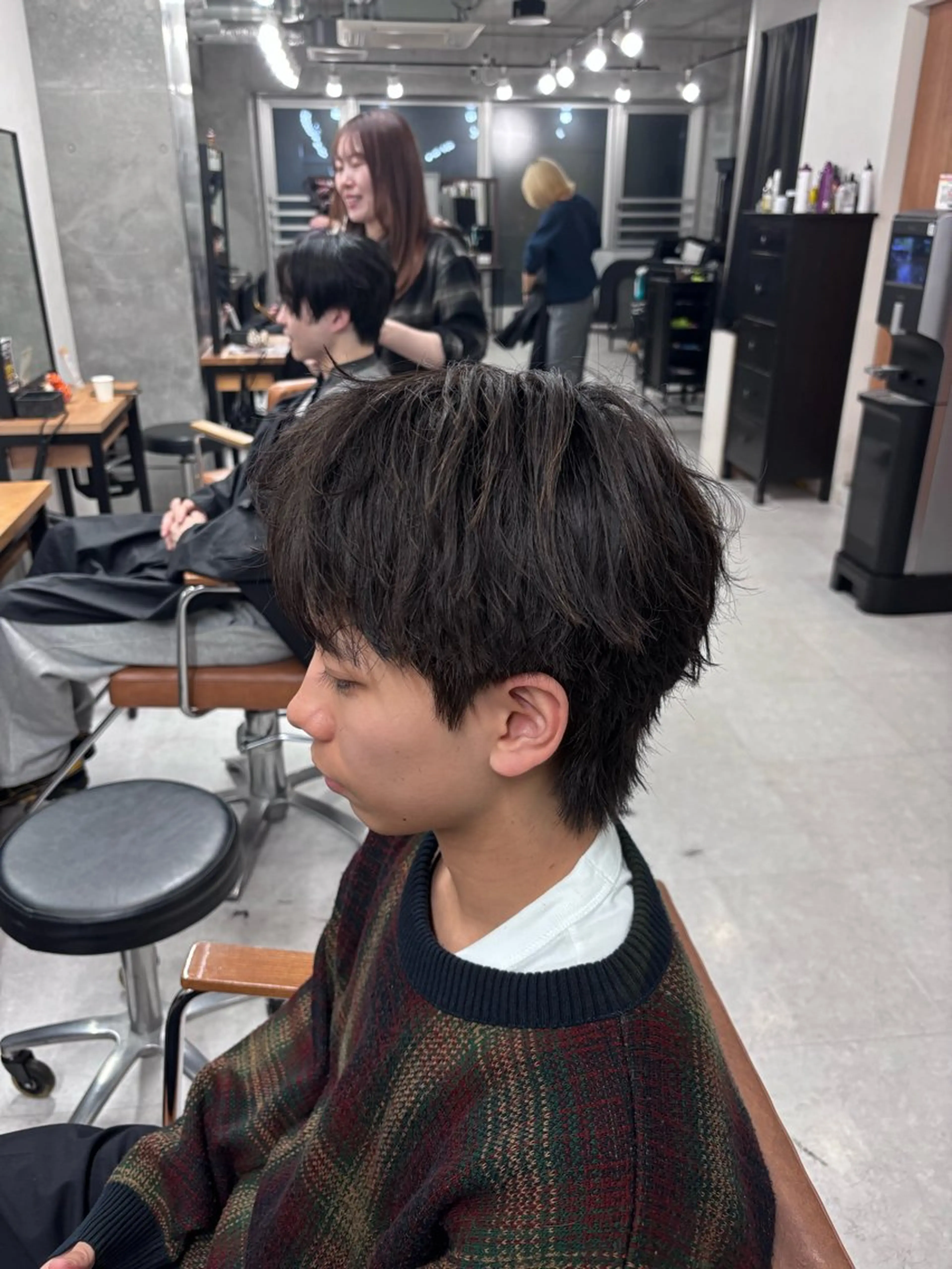 メンズ カット フェザーの鬼 🇰🇷yutoのヘアスタイル