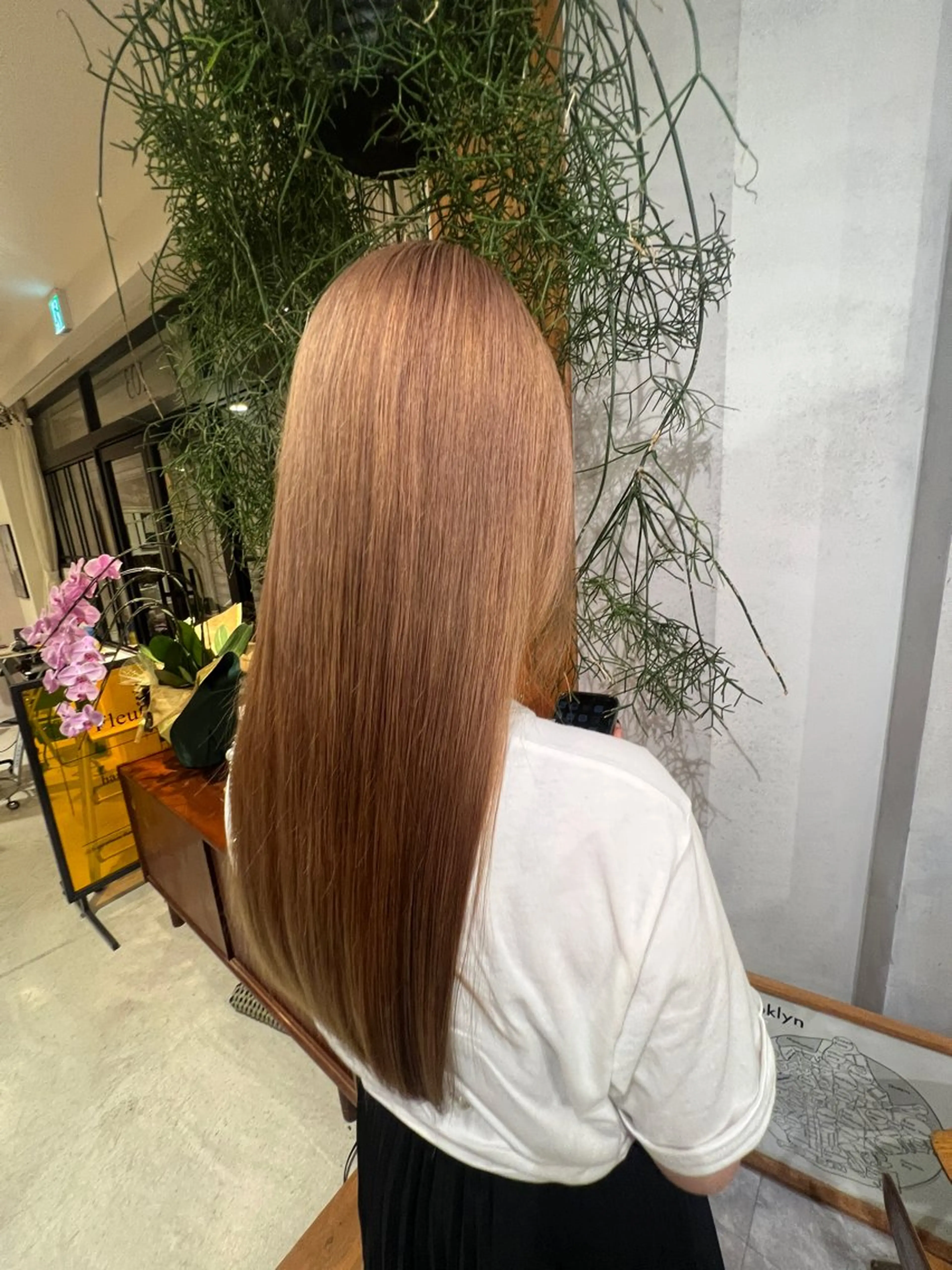 ロング カラー 和泉市フルール 古賀　薫のヘアスタイル