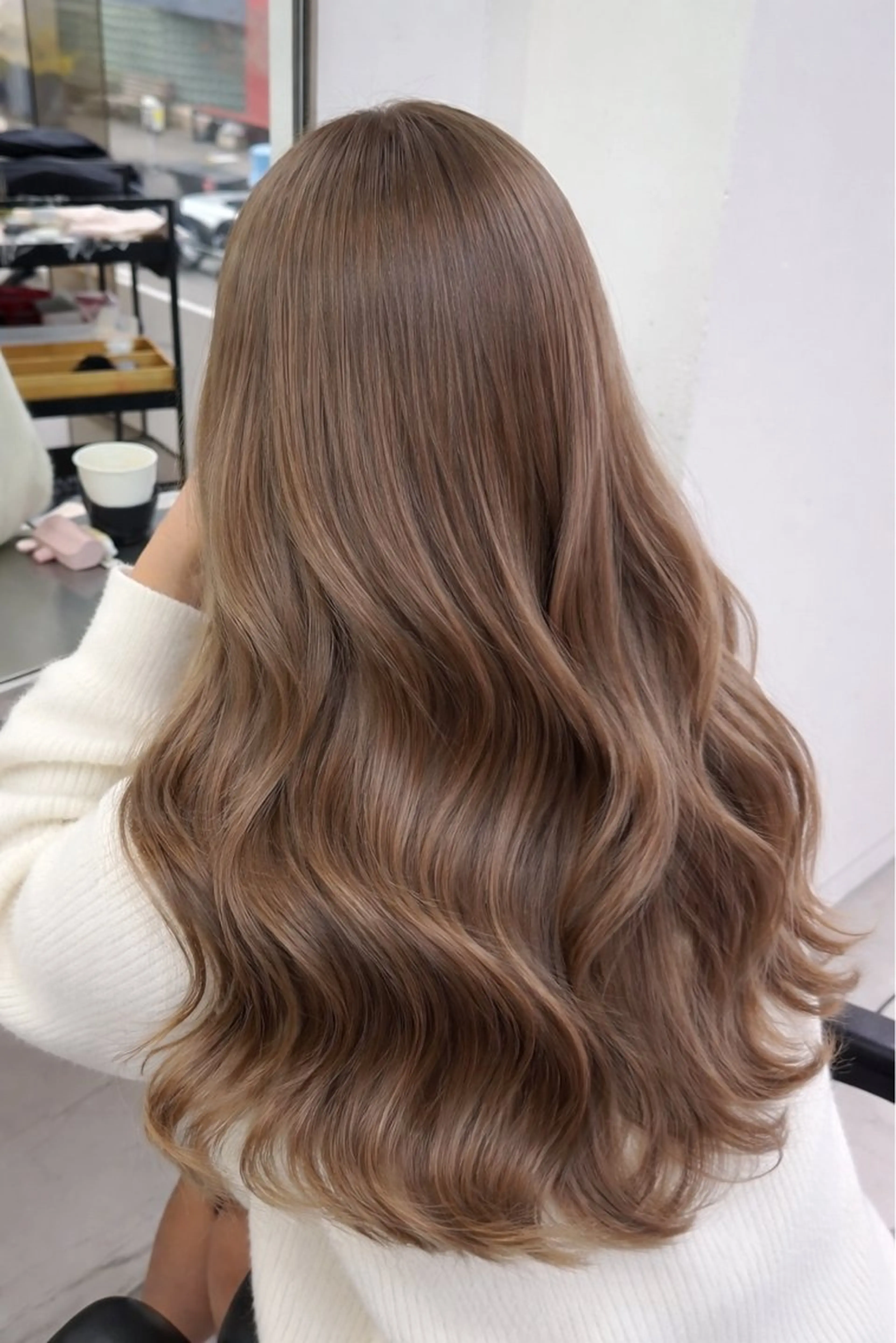 ロング カラー ブラウンカラー 透明感カラー 蔭山 幸奈のヘアスタイル