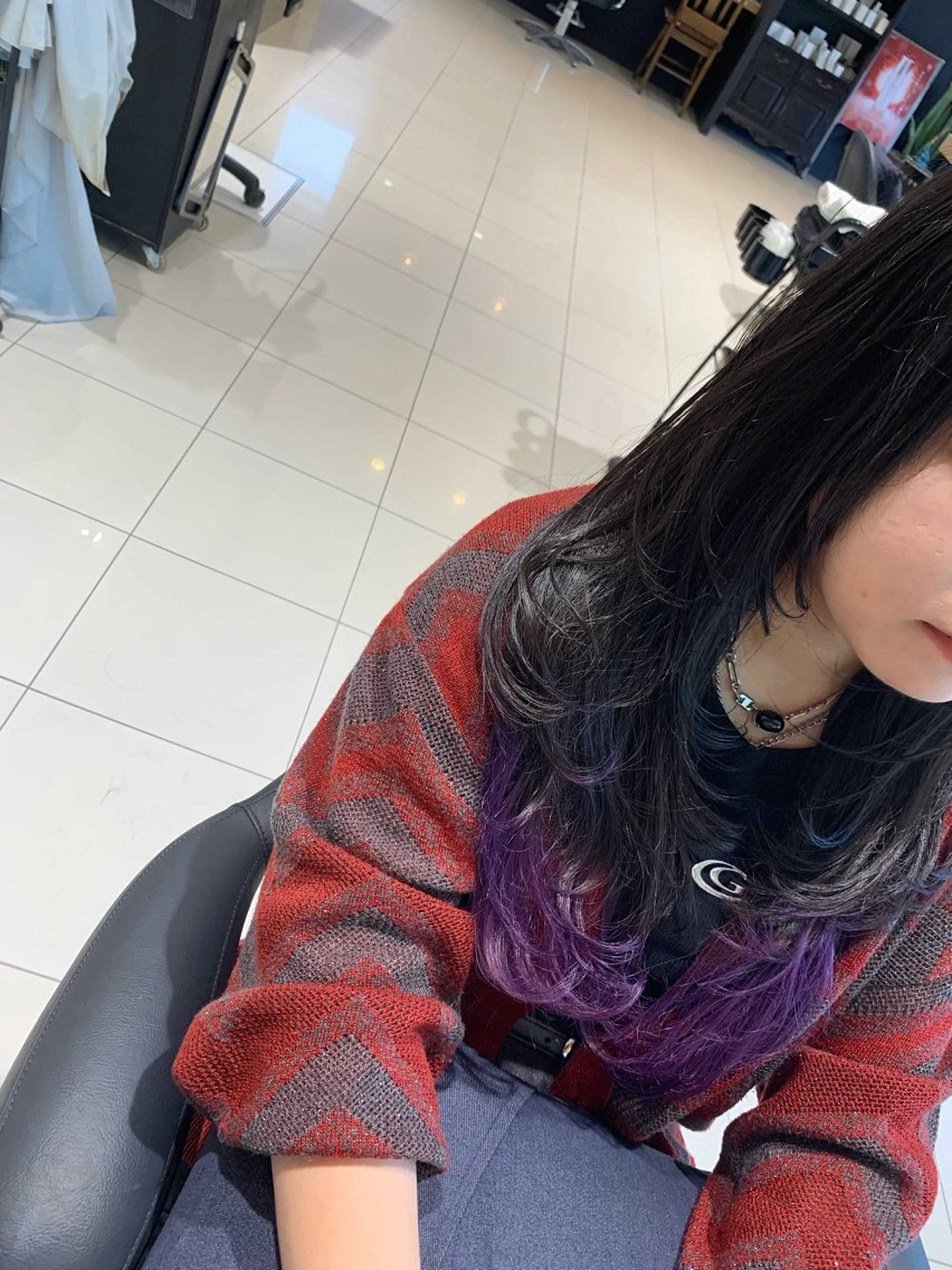 セミロング レイヤーカット レイヤー/韓国風/ 縮毛矯正/沖谷航のヘアスタイル