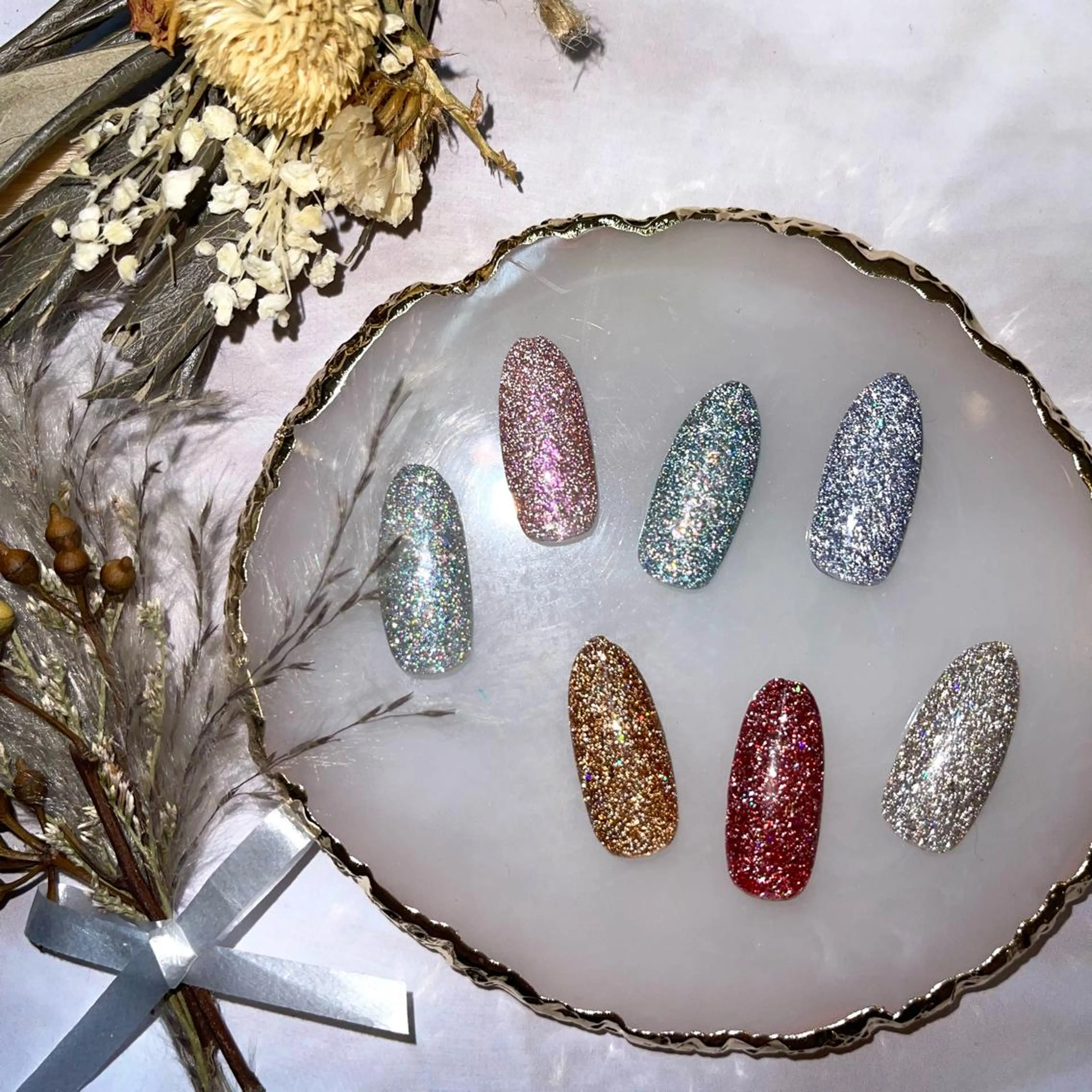 【オフ込み】フラッシュネイル10本の写真