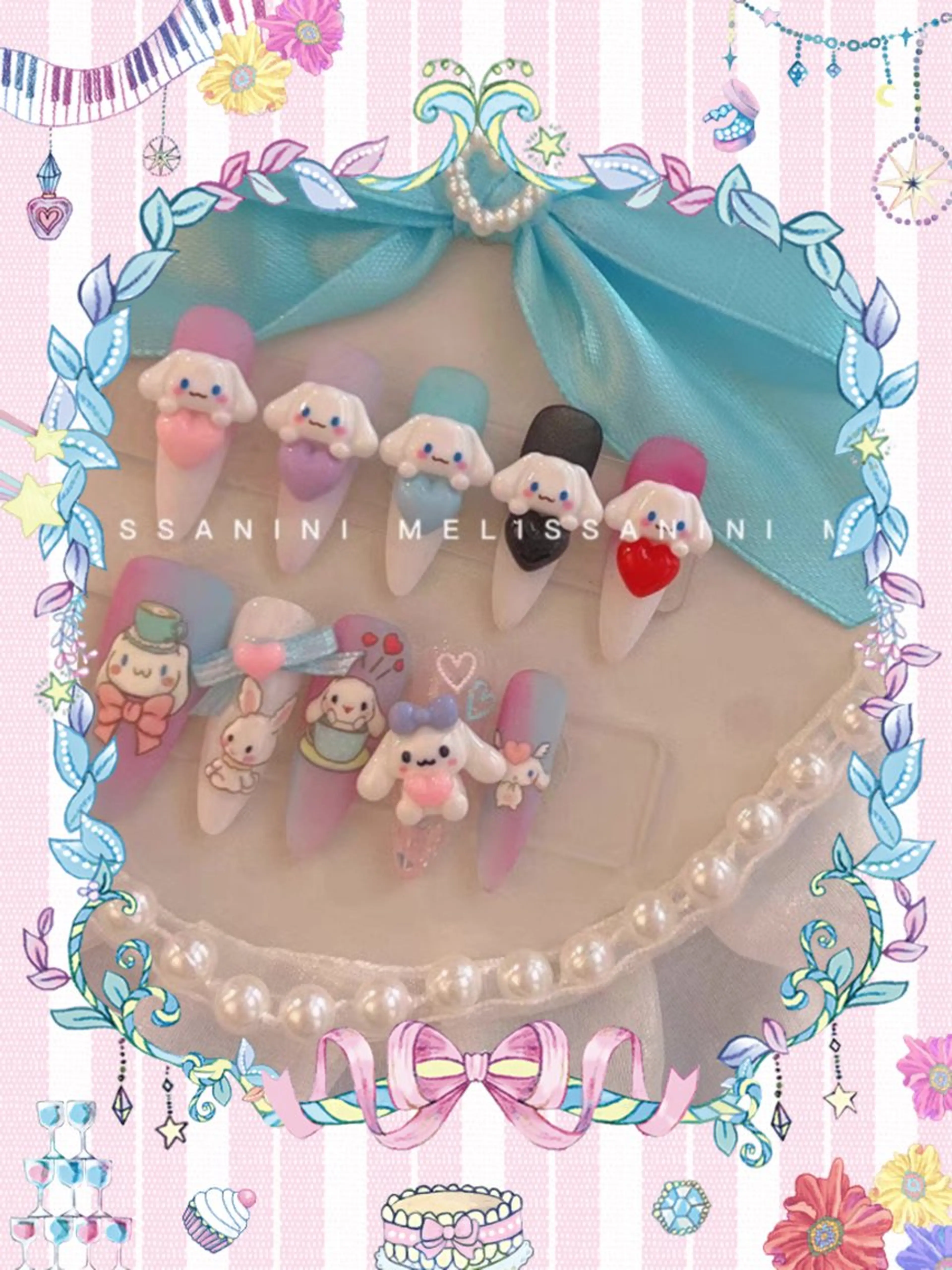 🐇キティ、サンリオ、ウサギ、キャラクターなどパーツつけ放題🐻（ソフトジェルオフ込み）の写真