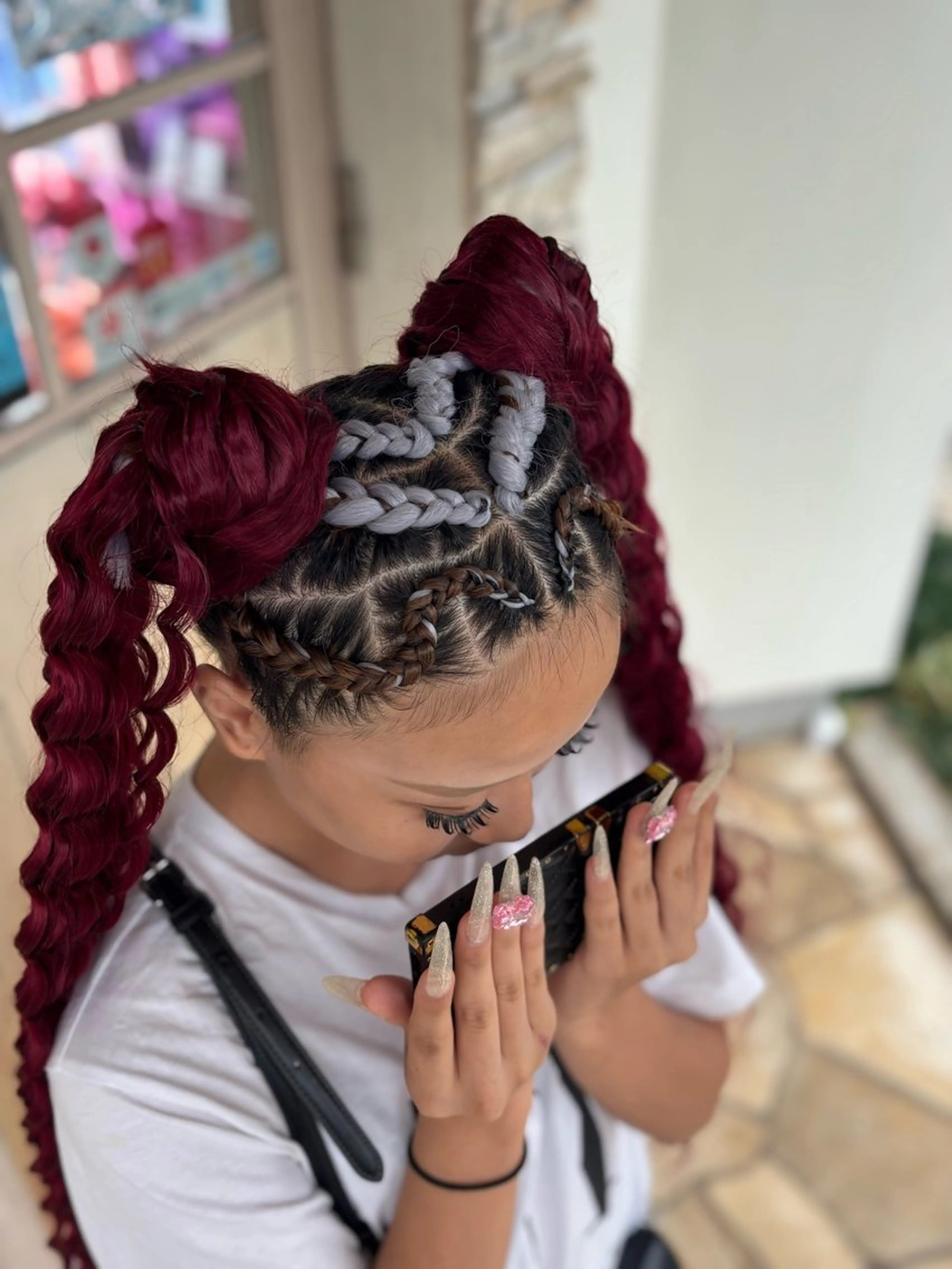 ヘアアレンジ ヘアセット KR2S古市所属・艶カラー🫧/シール エクステRYOKAのヘアスタイル