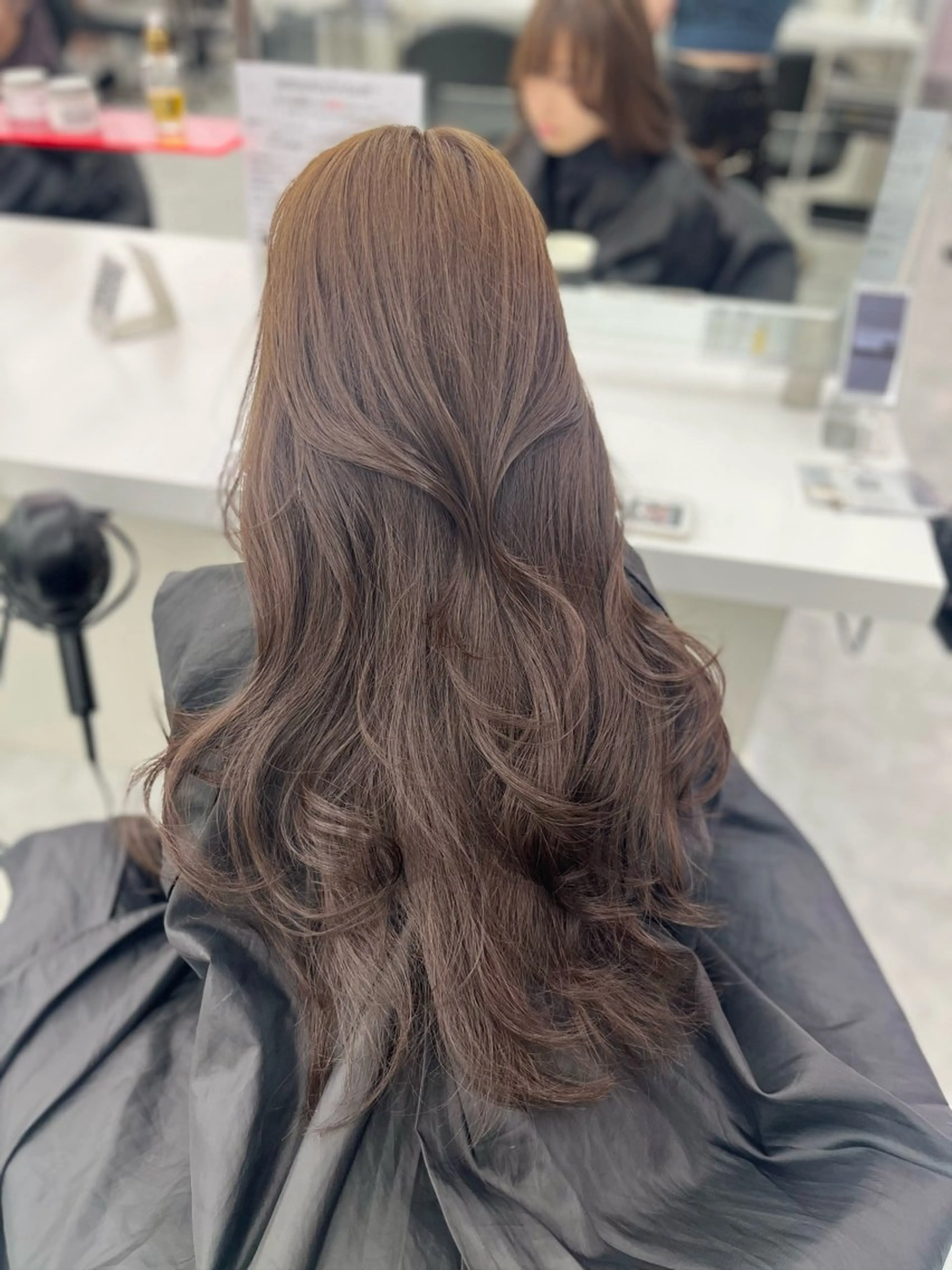 ロング カラー パーマ ヘアアレンジ メンズ キッズ ♥️韓国ヘア レイヤー♥️ゆりのヘアスタイル