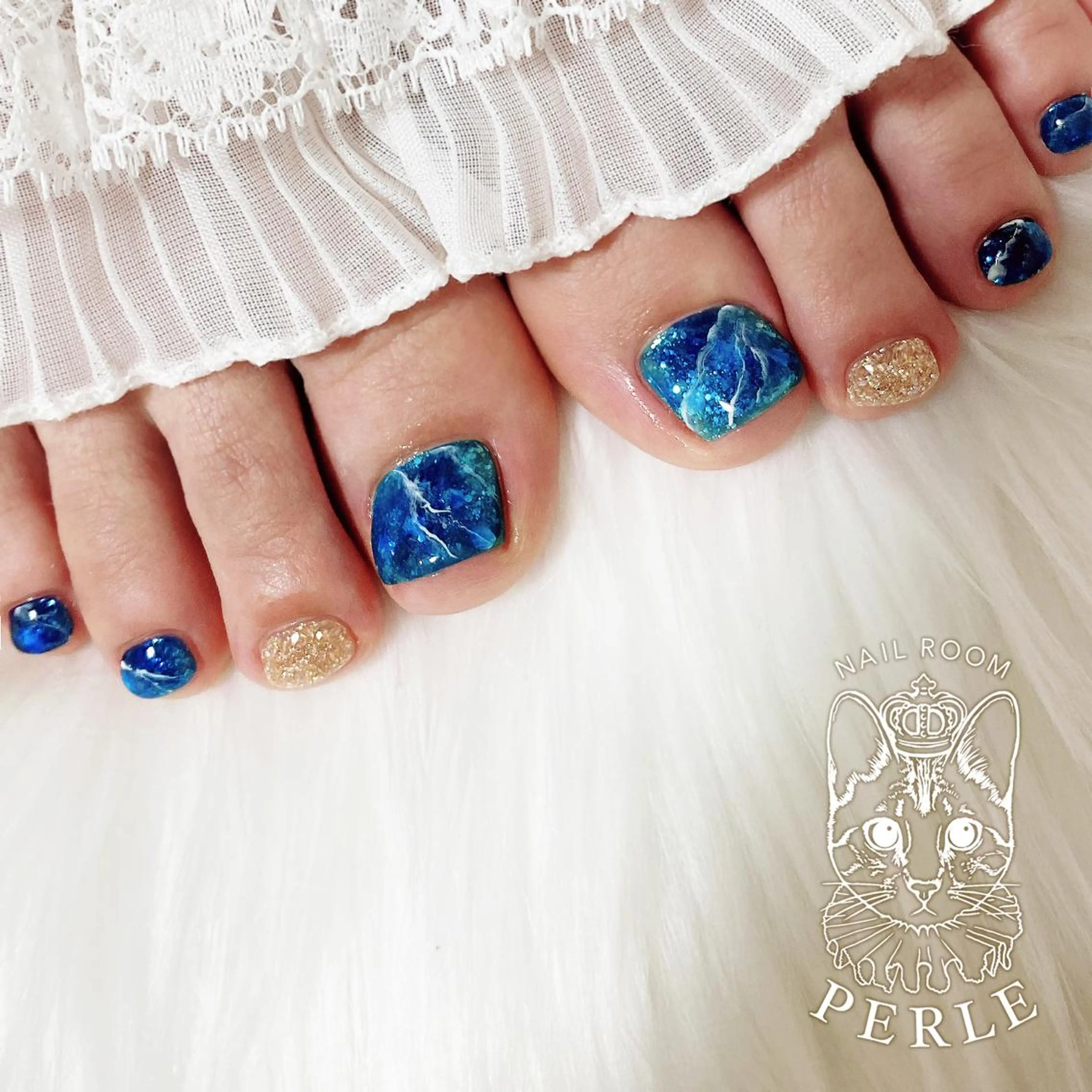 ネイル フットネイル nail room Perleのネイルデザイン