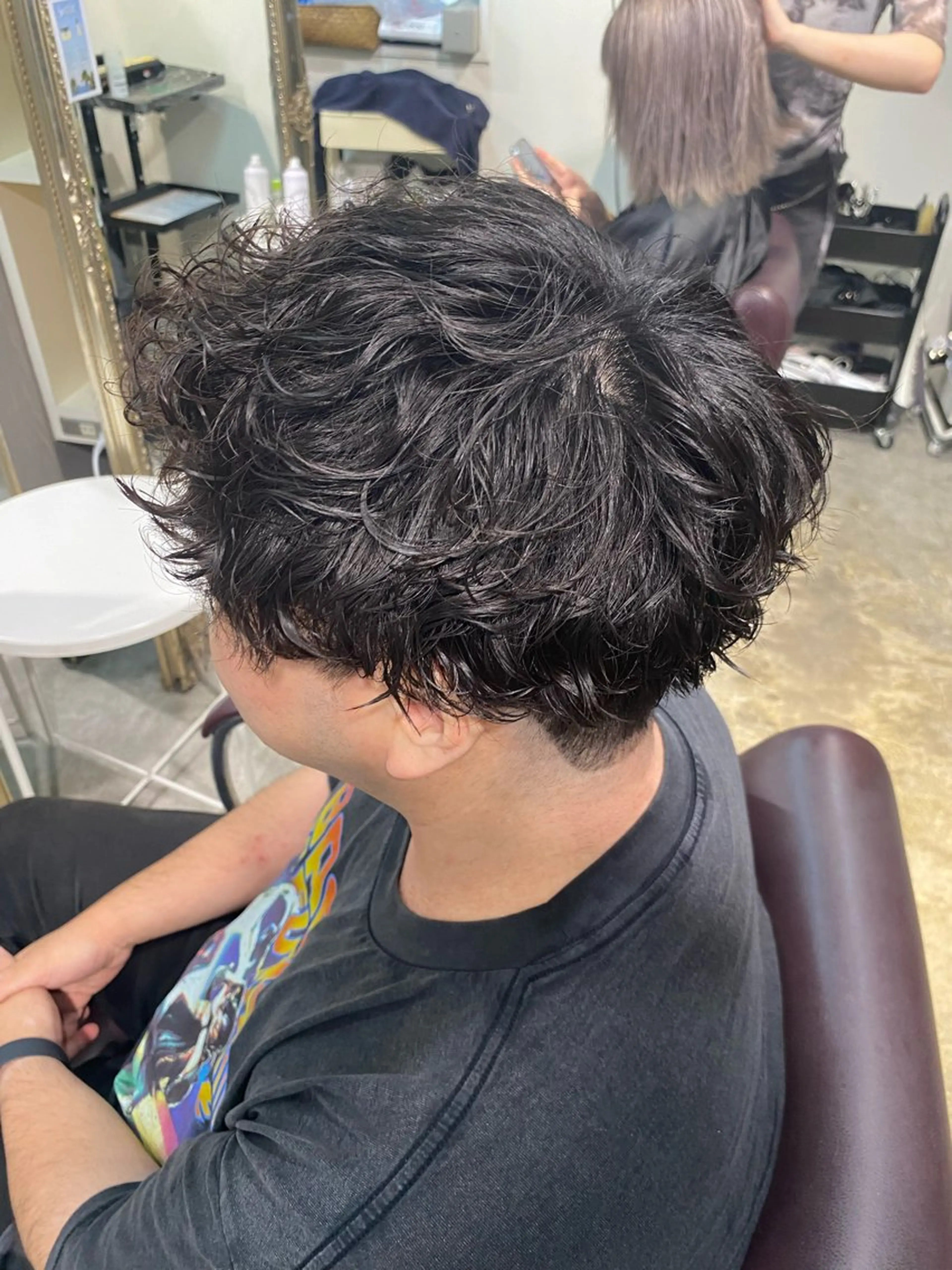 パーマ メンズ カット パーマ パーマ特化/フェザー パーマシャドウ/真生のヘアスタイル