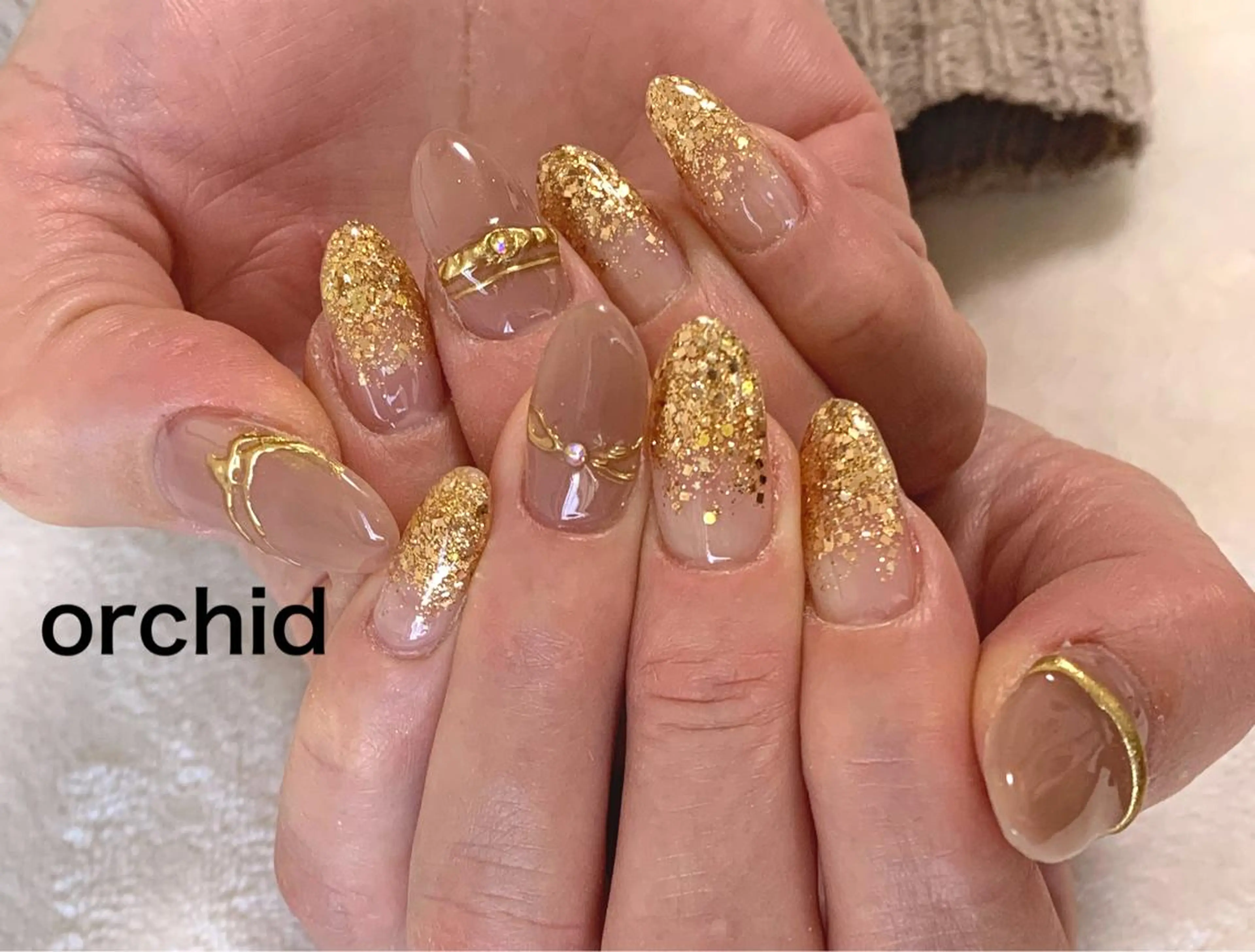 ネイル orchid ♡オーキッドのネイルデザイン