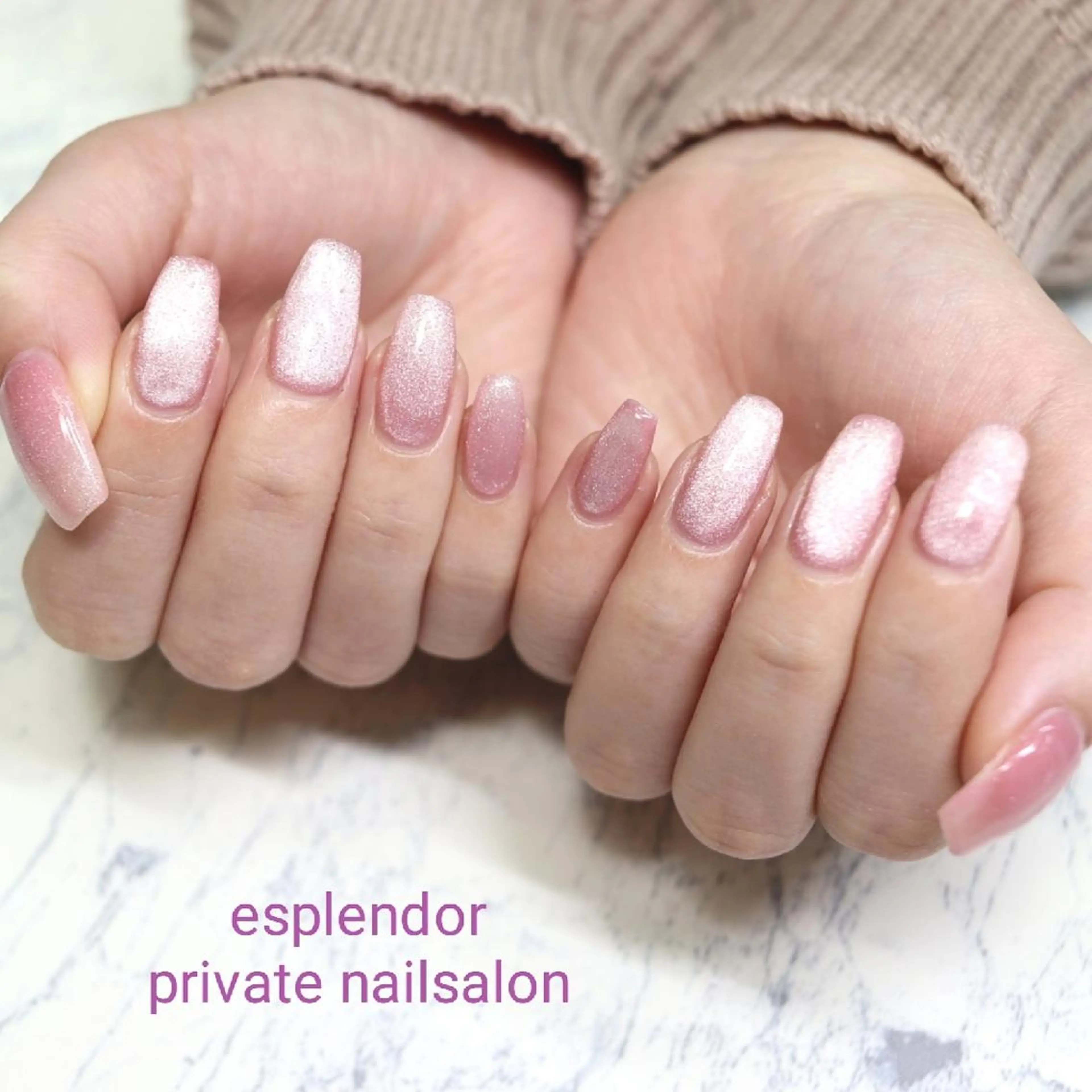 ネイル マグネットネイル ハンドネイル フットネイル ハンドケア esplendor  エスプレンドル所属・esplendor  小野寺のネイルデザイン