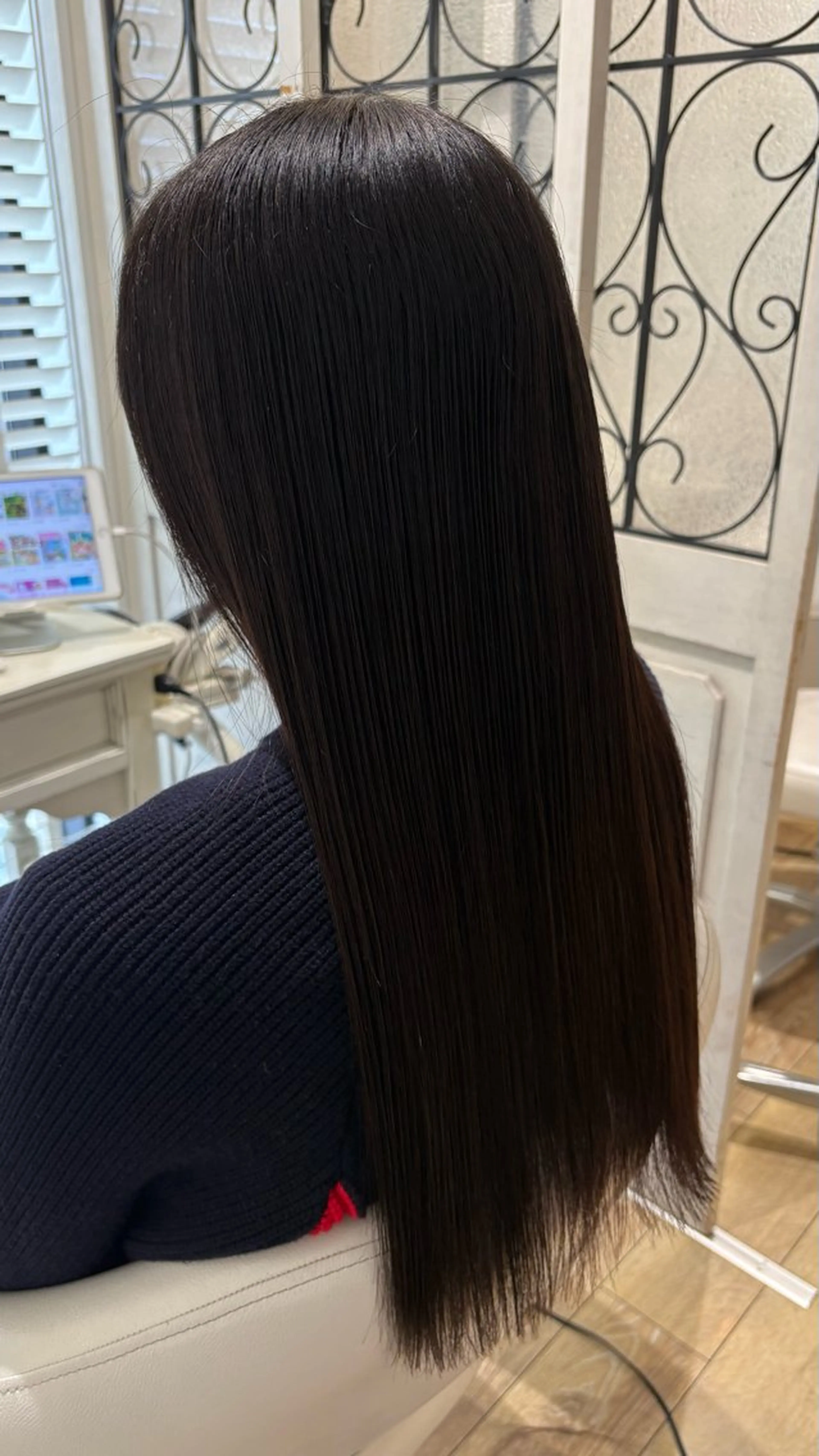 ロング カラー カット トリートメント 似合わせ 顔周りYUUGAのヘアスタイル