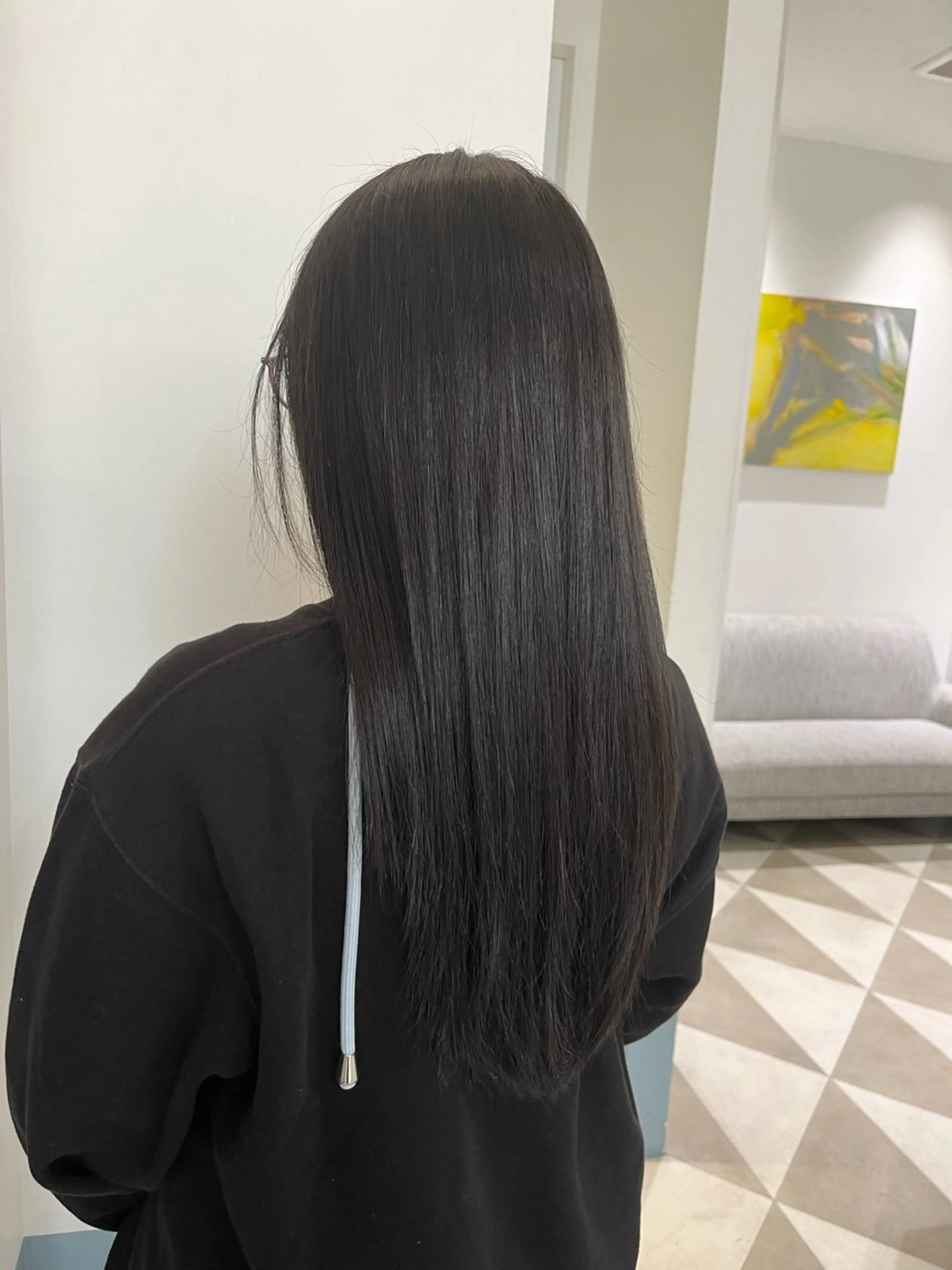 ロング パーマ 縮毛矯正 澤田 健汰のヘアスタイル