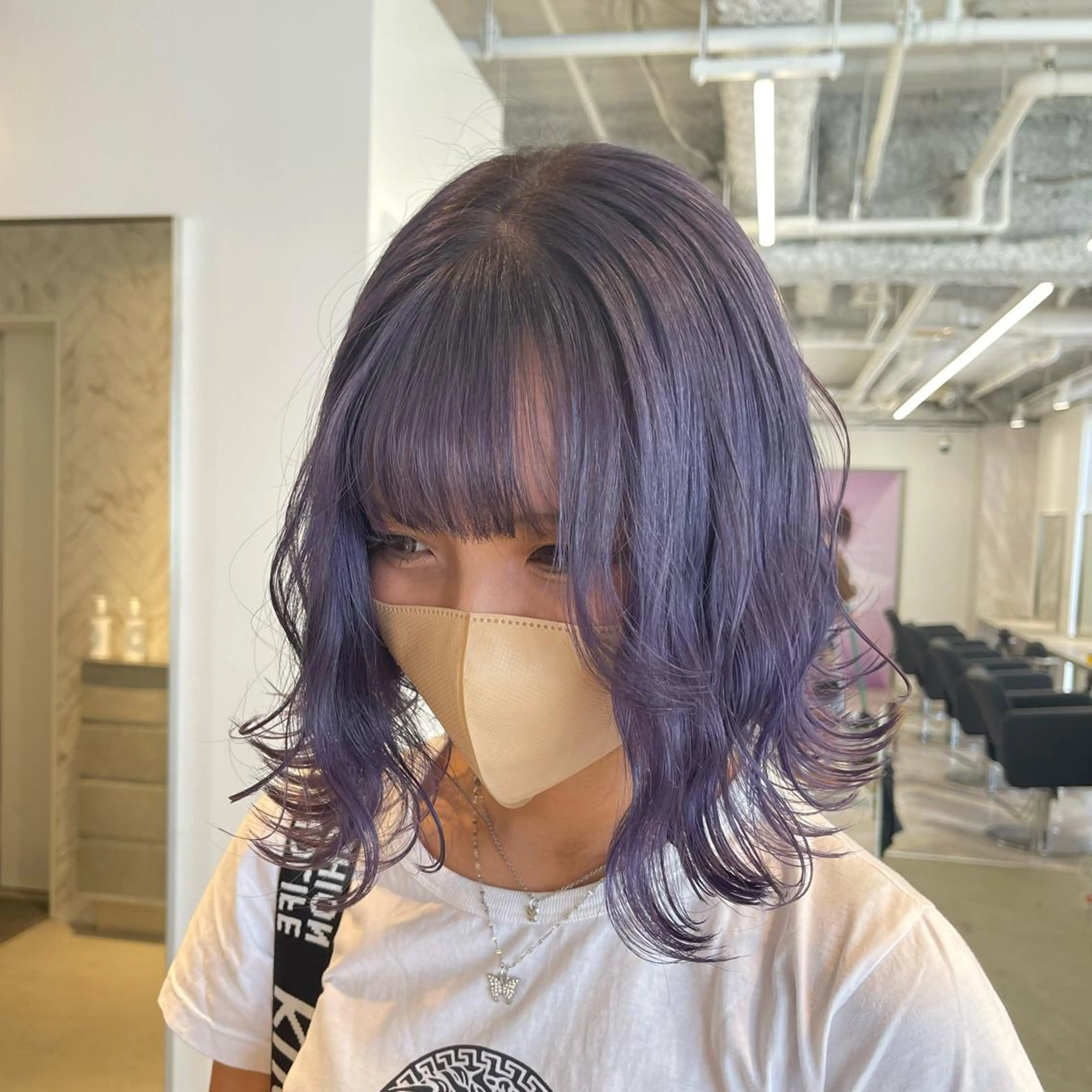 ショート カラー ラベンダーカラー カット ヘアカラー トリートメント himeka🪽 アレンジ/ブリーチのヘアスタイル